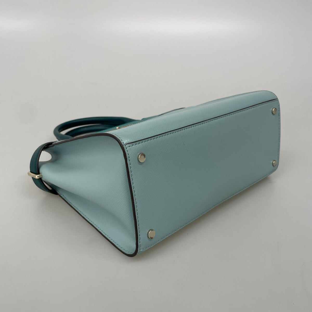 ハンドバッグ ﾊﾞｲｶﾗｰ2WAY 青緑 ブルー