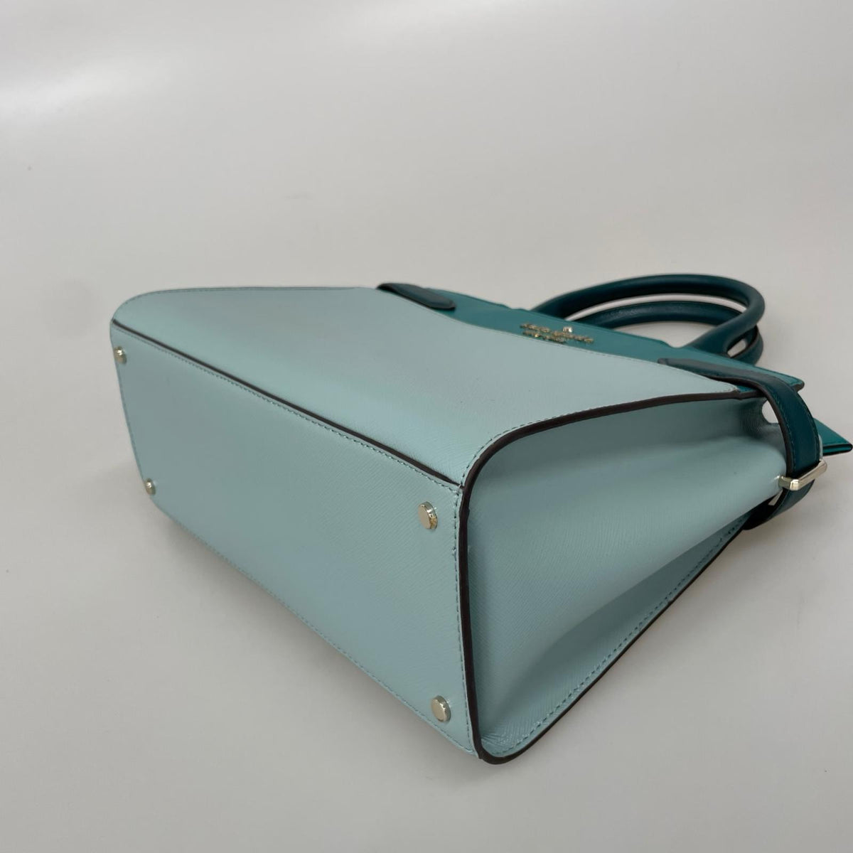 ハンドバッグ ﾊﾞｲｶﾗｰ2WAY 青緑 ブルー