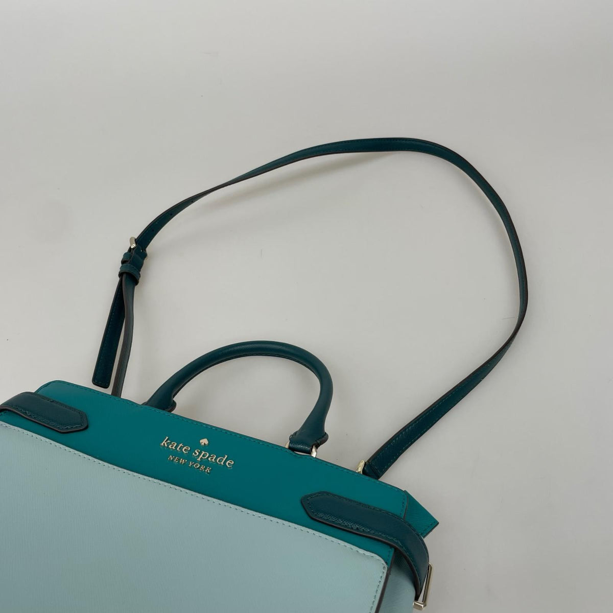 ハンドバッグ ﾊﾞｲｶﾗｰ2WAY 青緑 ブルー