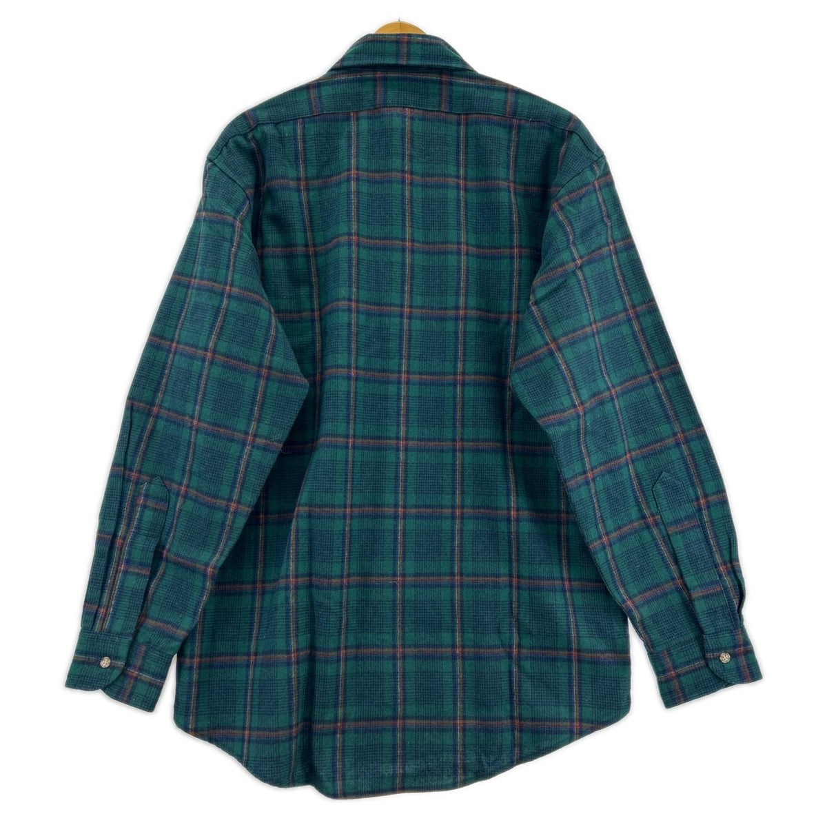 長袖シャツ PENDLETON USA製 ﾁｪｯｸｳｰﾙｼｬﾂ 緑 (M) M グリーン