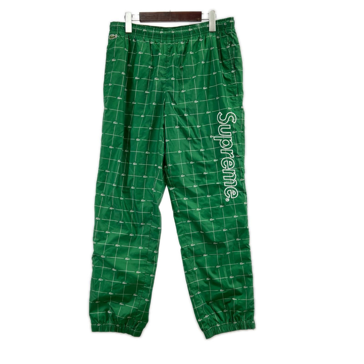パンツ ×LACOSTE ReflectiveGrid Nylon Track Pant S グリーン