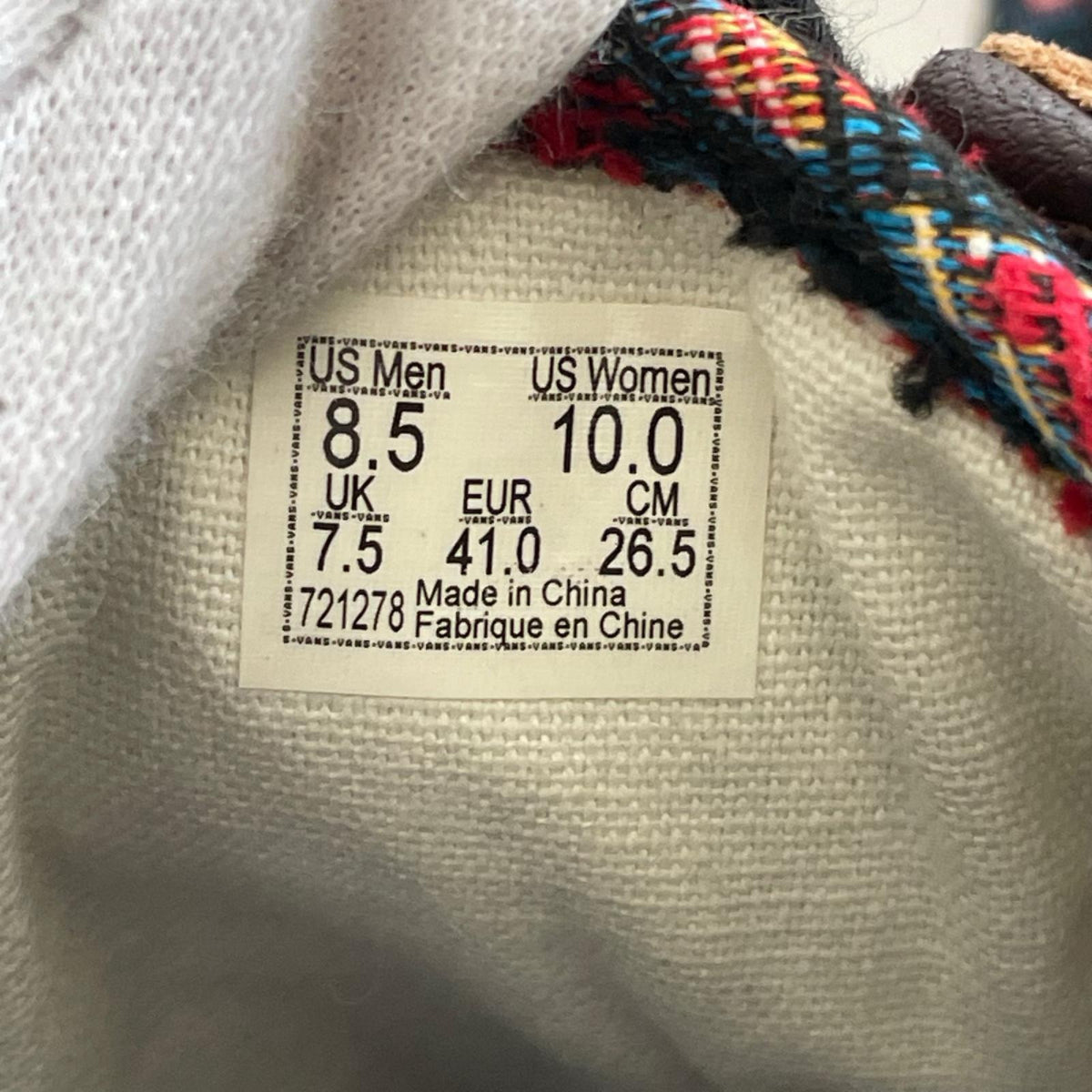 スニーカー VANS OTW Old Skool 36 Vibram FLORAL (26.5) 26.5cm (US8 1/2 UK8 EU43)