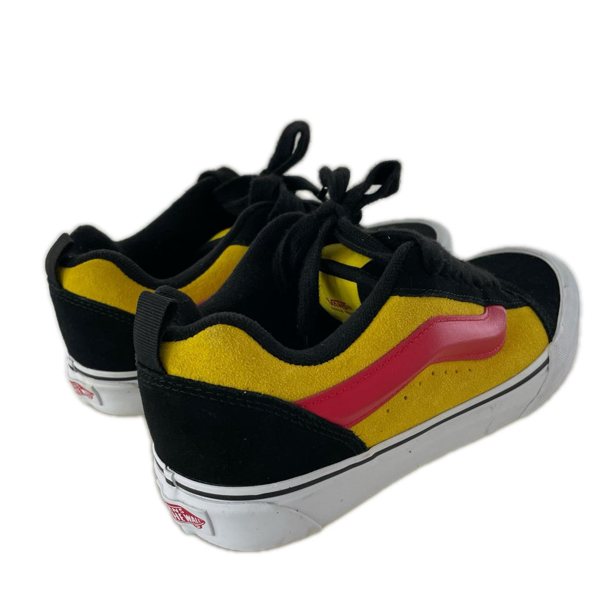 スニーカー VANS Knu Skool ABC-MART 45周年記念ﾓﾃﾞﾙ 黒×黄×赤 (26.5) 26.5cm (US8 1/2 UK8 EU43)