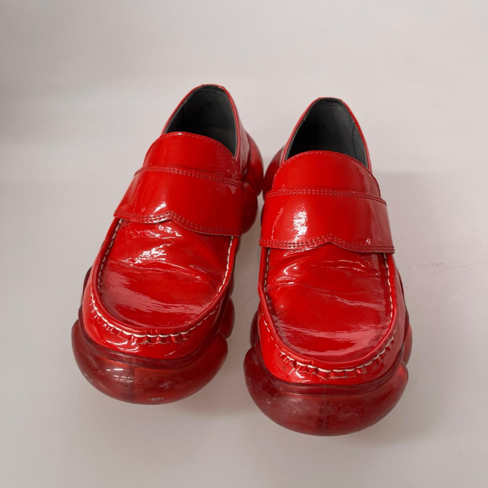 ローファー grounds jewelry loafer 赤（25cm） 25cm (US7 UK6 1/2 EU40) レッド