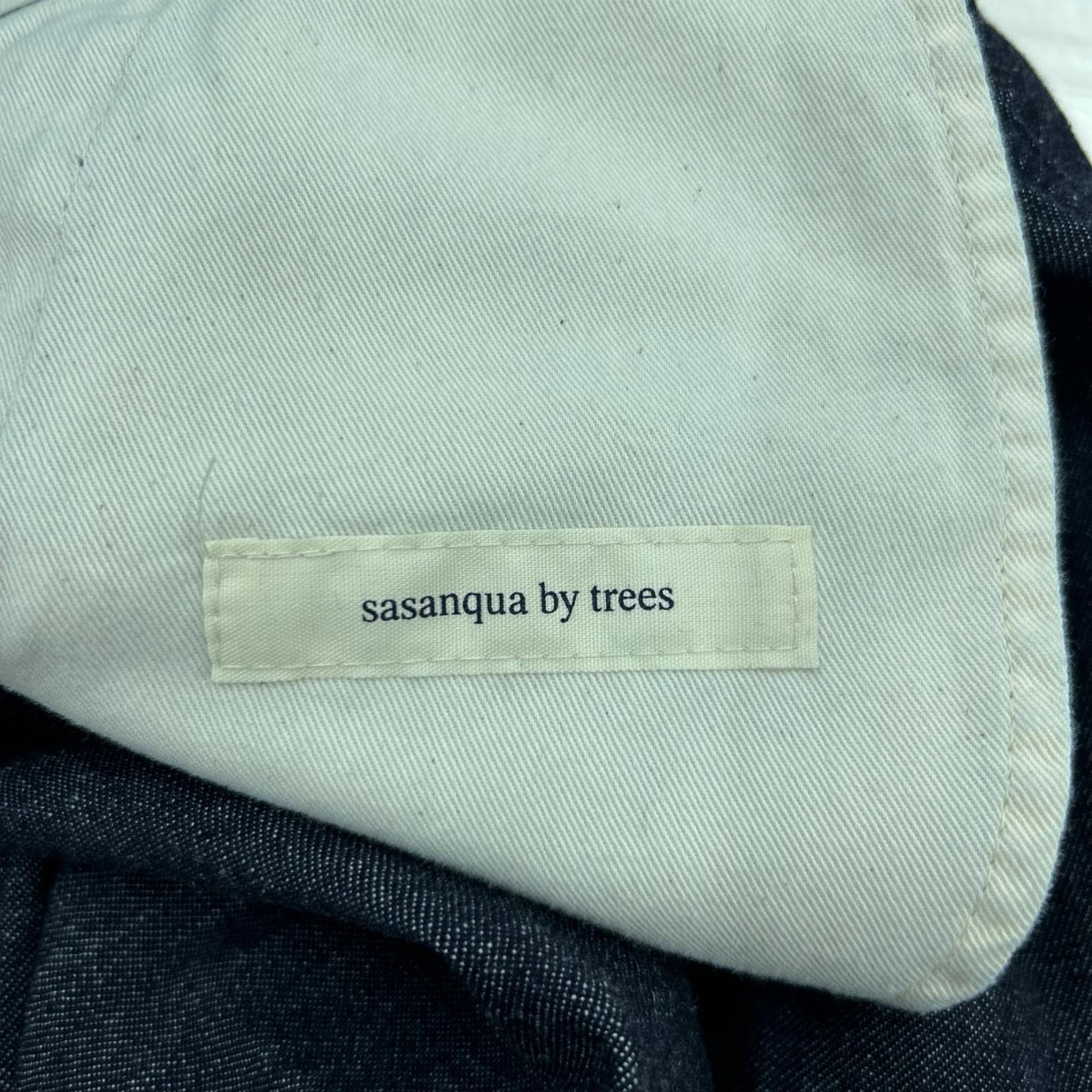デニムパンツ sasanqua by trees ｾﾝﾀｰｼｰﾑｶﾞｰﾃﾞﾝﾊﾟﾝﾂ 1 ネイビー