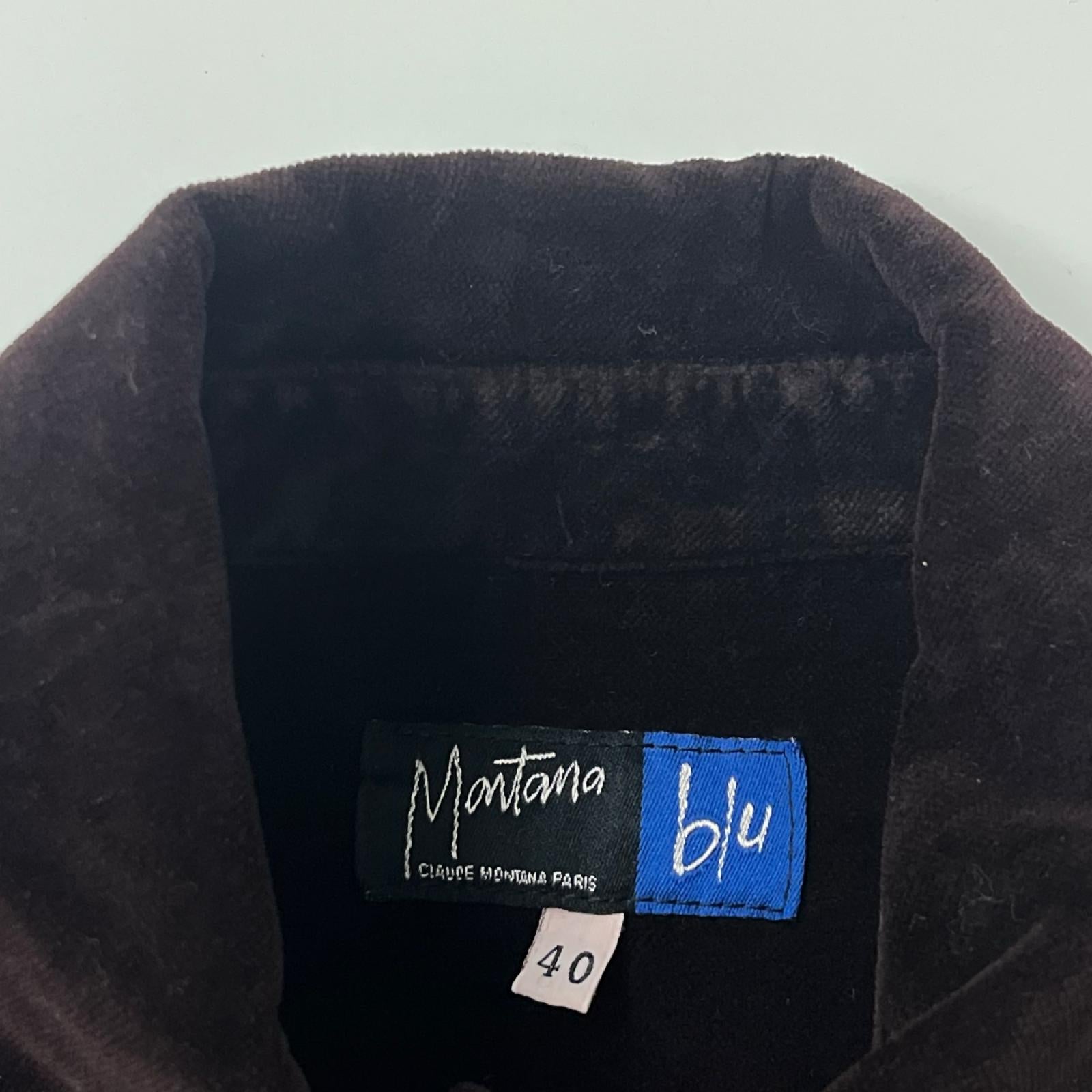 ブルゾン CLAUDE MONTANA blu ｸﾞﾗﾃﾞｰｼｮﾝ ﾍﾞﾛｱｼﾞｬｹｯﾄ 40 ﾚｯﾄﾞ 40 レッド