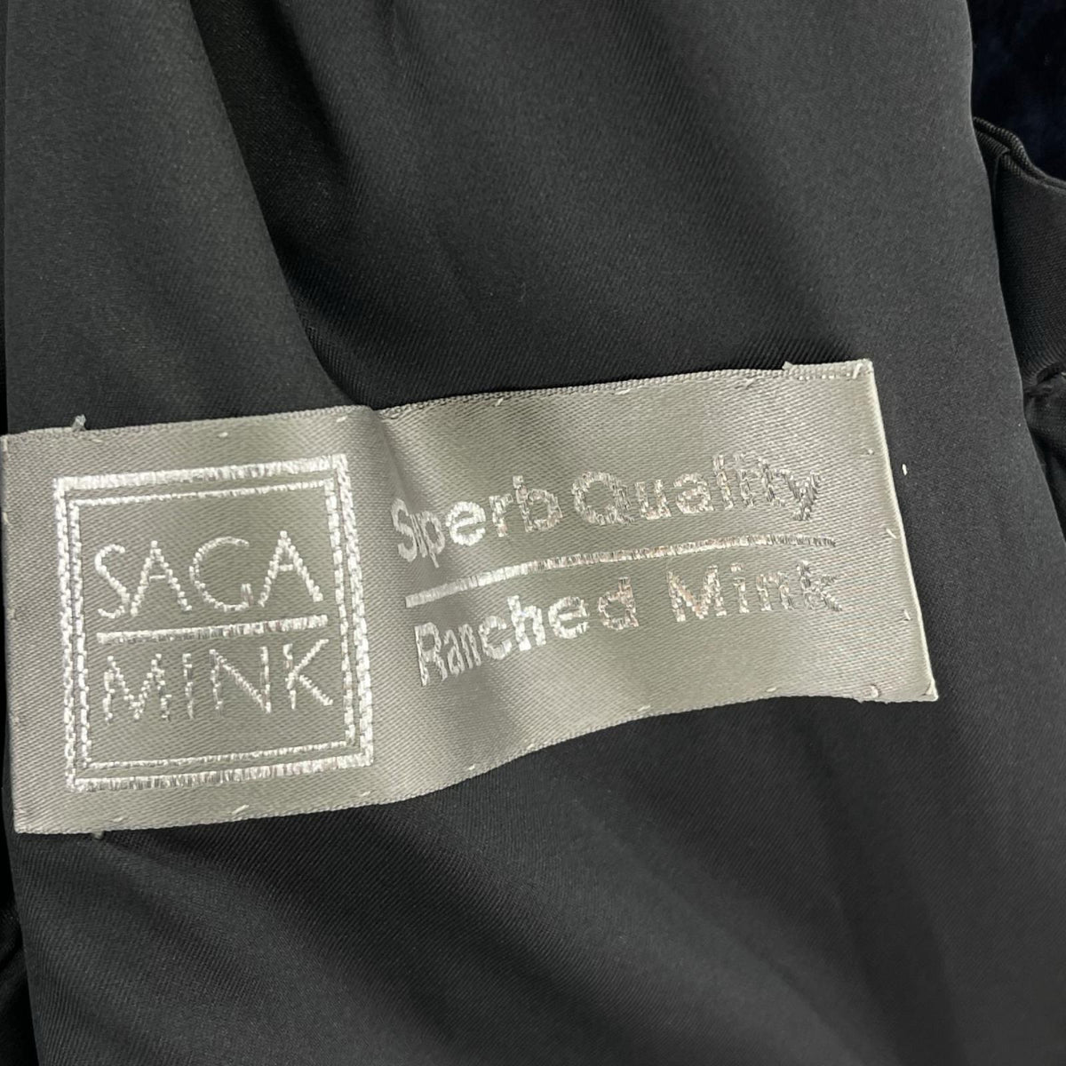 ジャケット SAGA MINK ﾐﾝｸﾌｧｰｺｰﾄ ｻｲｽﾞF ﾈｲﾋﾞｰ フリー ネイビー