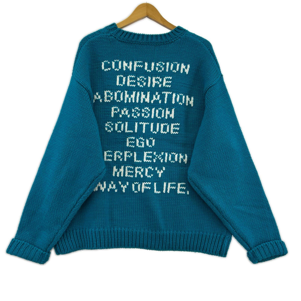 ニット INGREDIENT SWEATER POLY 厚手 ﾌﾞﾙｰ (2) 2 ブルー