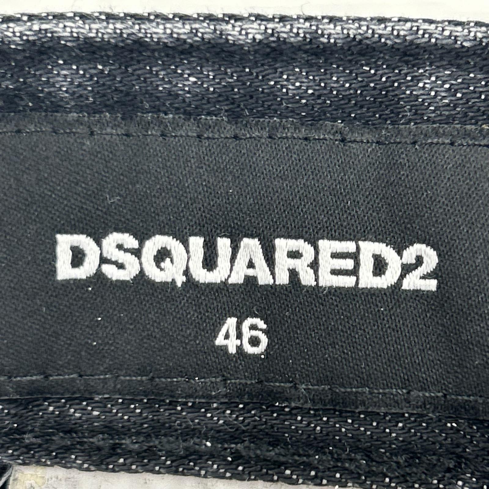 デニムパンツ SKATER JEAN ｽｷﾆｰﾃﾞﾆﾑ ﾀﾞﾒｰｼﾞ加工 ﾛｺﾞﾗｲﾝ 46 ブラック