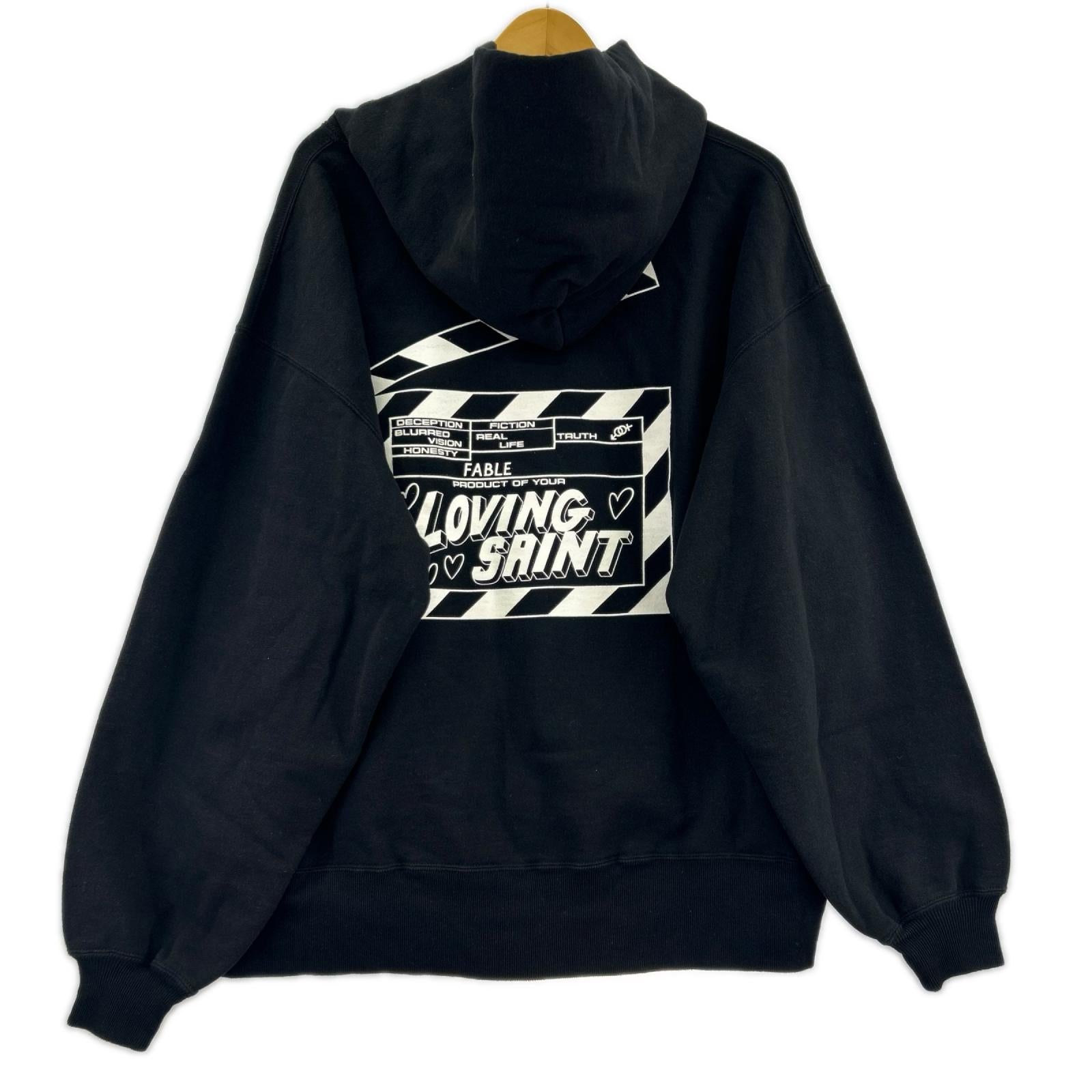 パーカー I LOVE SAINT HOODIE (M) L ブラック