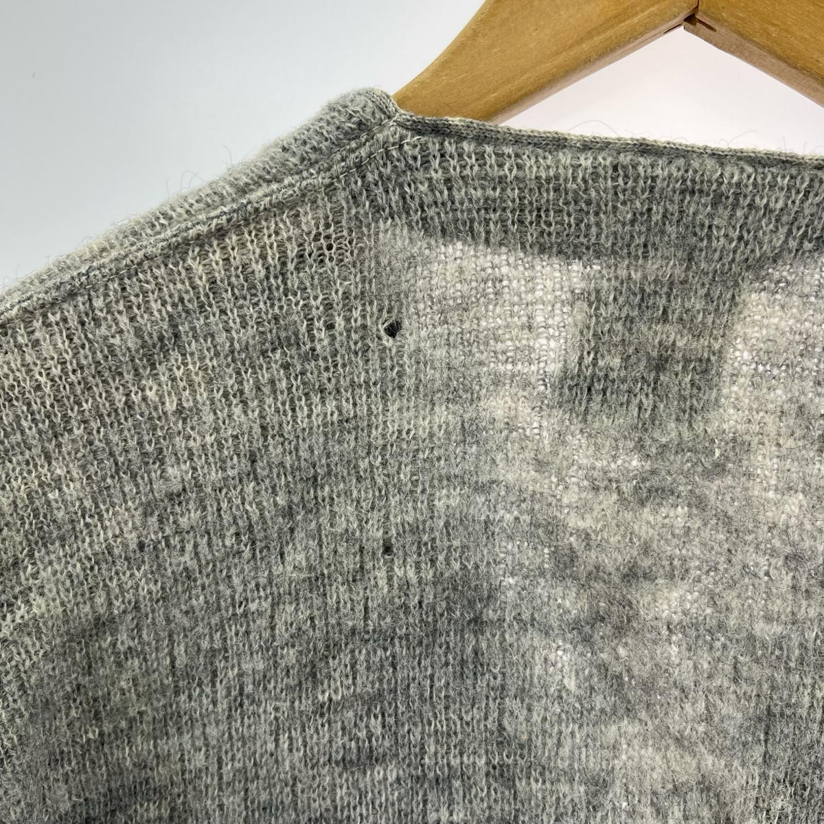 カーディガン TOWNCRAFT ﾓﾍｱｶｰﾃﾞｨｶﾞﾝ M グレー