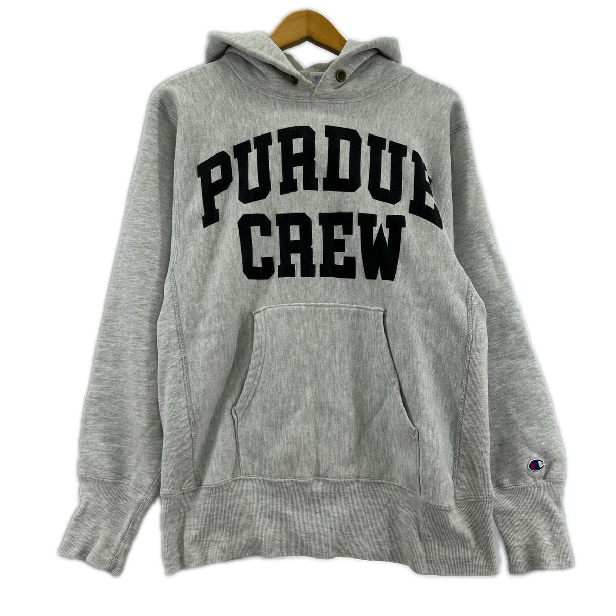 スウェット 90s Championﾘﾊﾞｰｽｳｨｰﾌﾞ PURDUE CREW M グレー