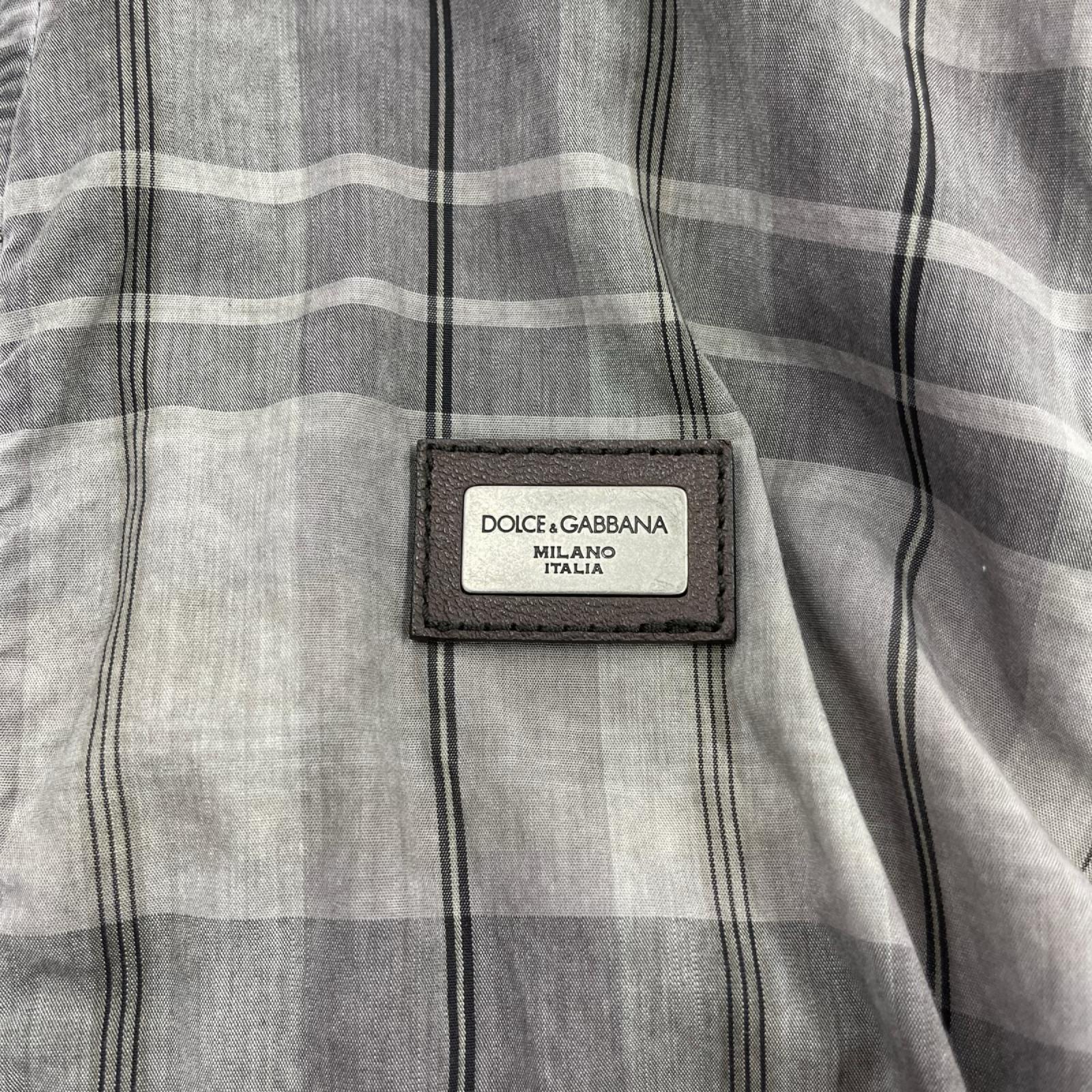 ジャケット DOLCE＆GABBANA ﾁｪｯｸﾌﾞﾙｿﾞﾝ ｸﾞﾚｰ (44) 44 グレー