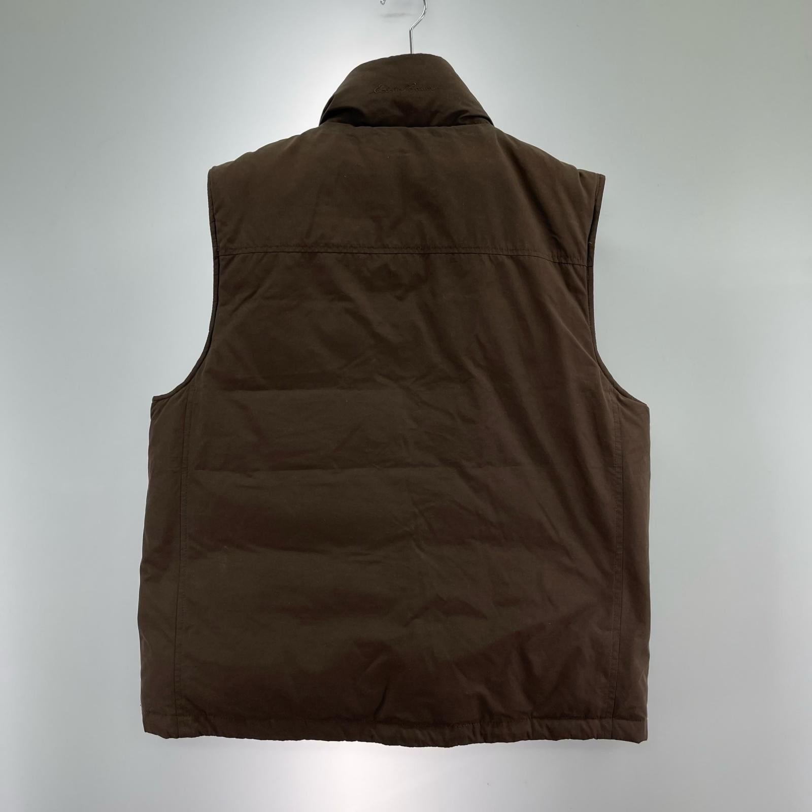 ダウンベスト Eddie Bauer PREMIUM GOOSE DOWN ﾌﾞﾗｳﾝ (M) M ブラウン