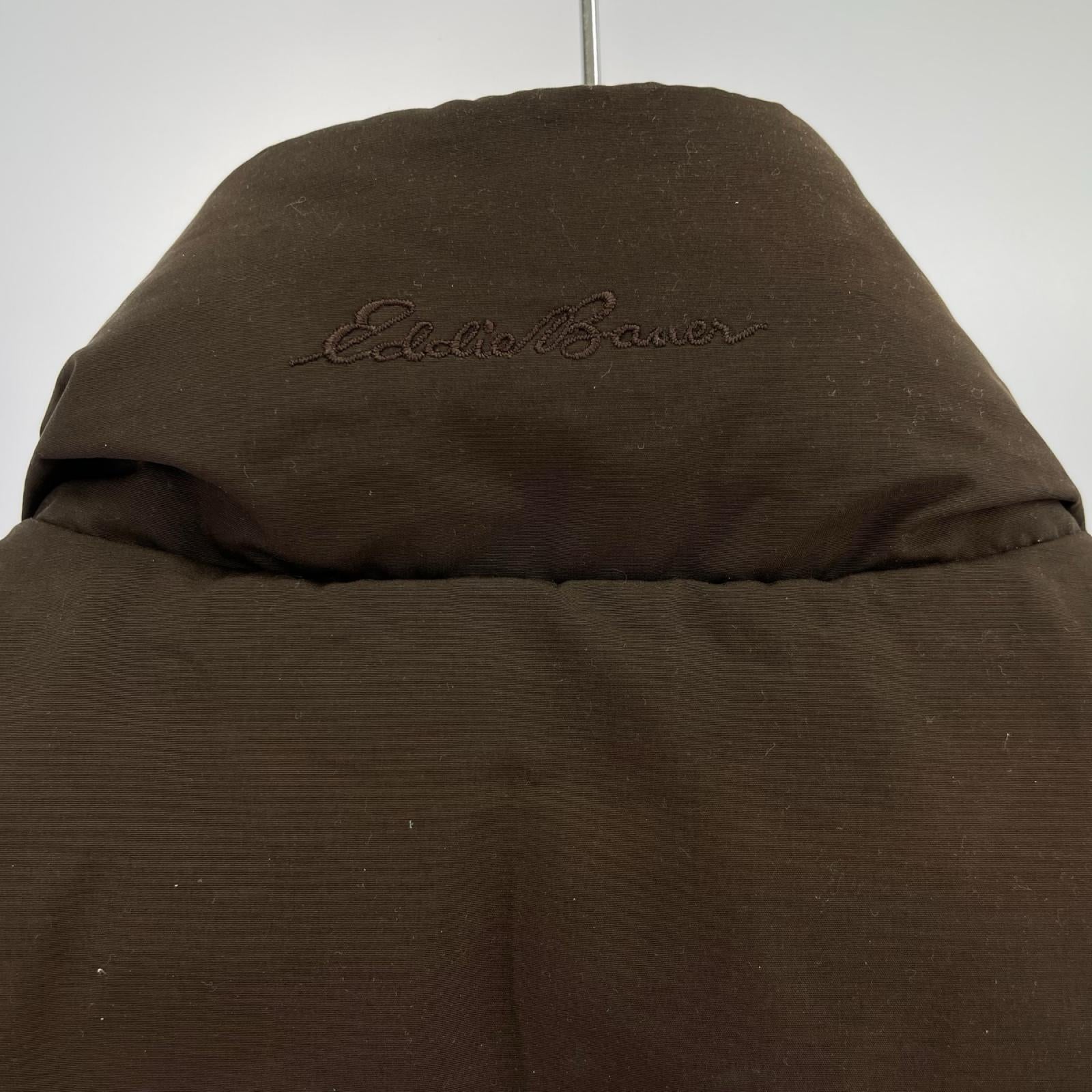 ダウンベスト Eddie Bauer PREMIUM GOOSE DOWN ﾌﾞﾗｳﾝ (M) M ブラウン