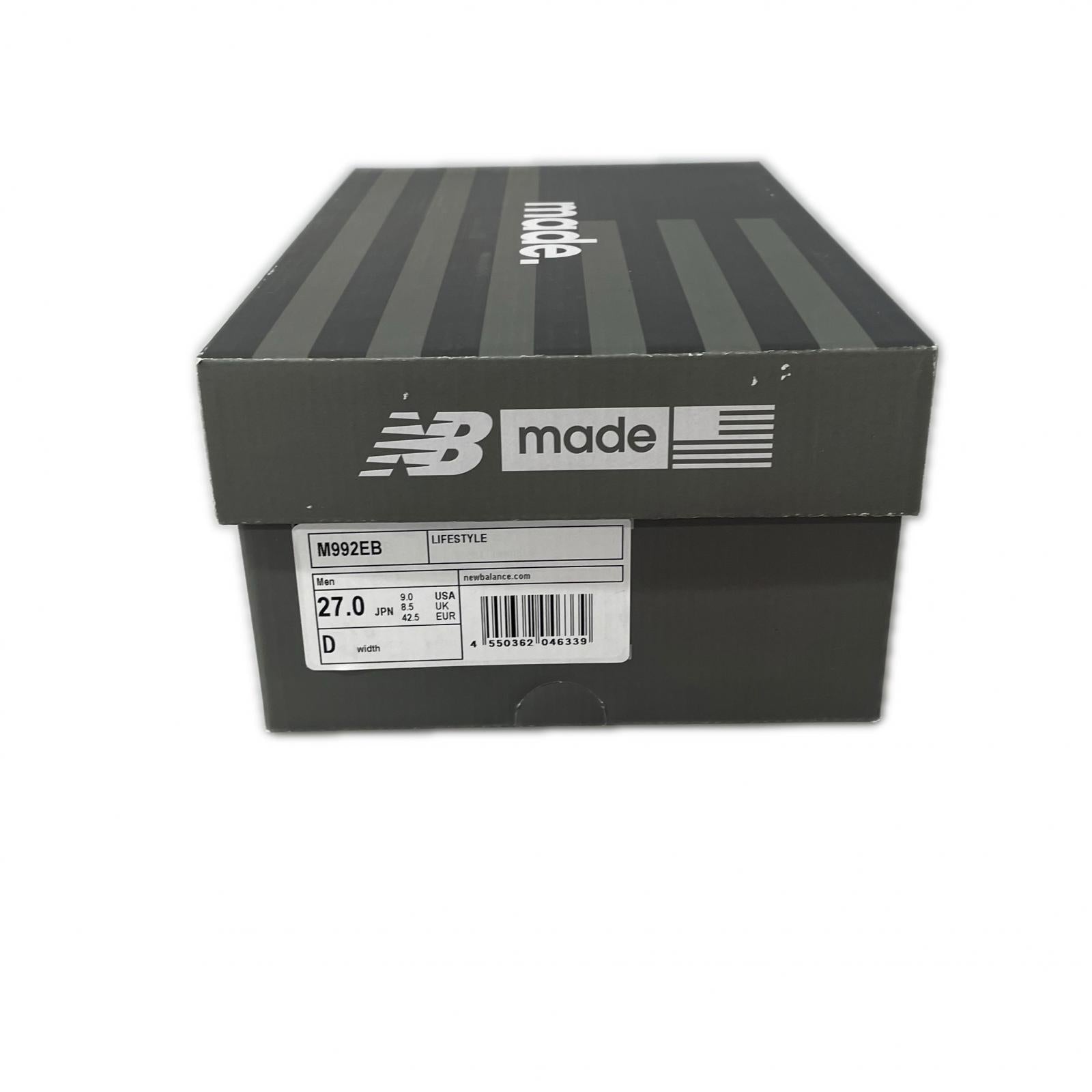 スニーカー M992EB/27cm/BLK 27cm (US9 UK8 1/2 EU44) ブラック