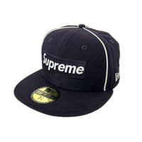 キャップ ×NEW ERA 17SS BOX LOGO PIPING CAP ネイビー