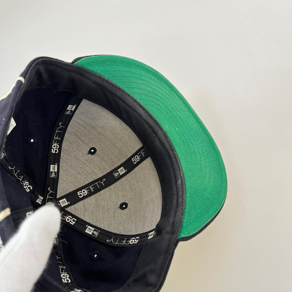 キャップ ×NEW ERA 17SS BOX LOGO PIPING CAP ネイビー