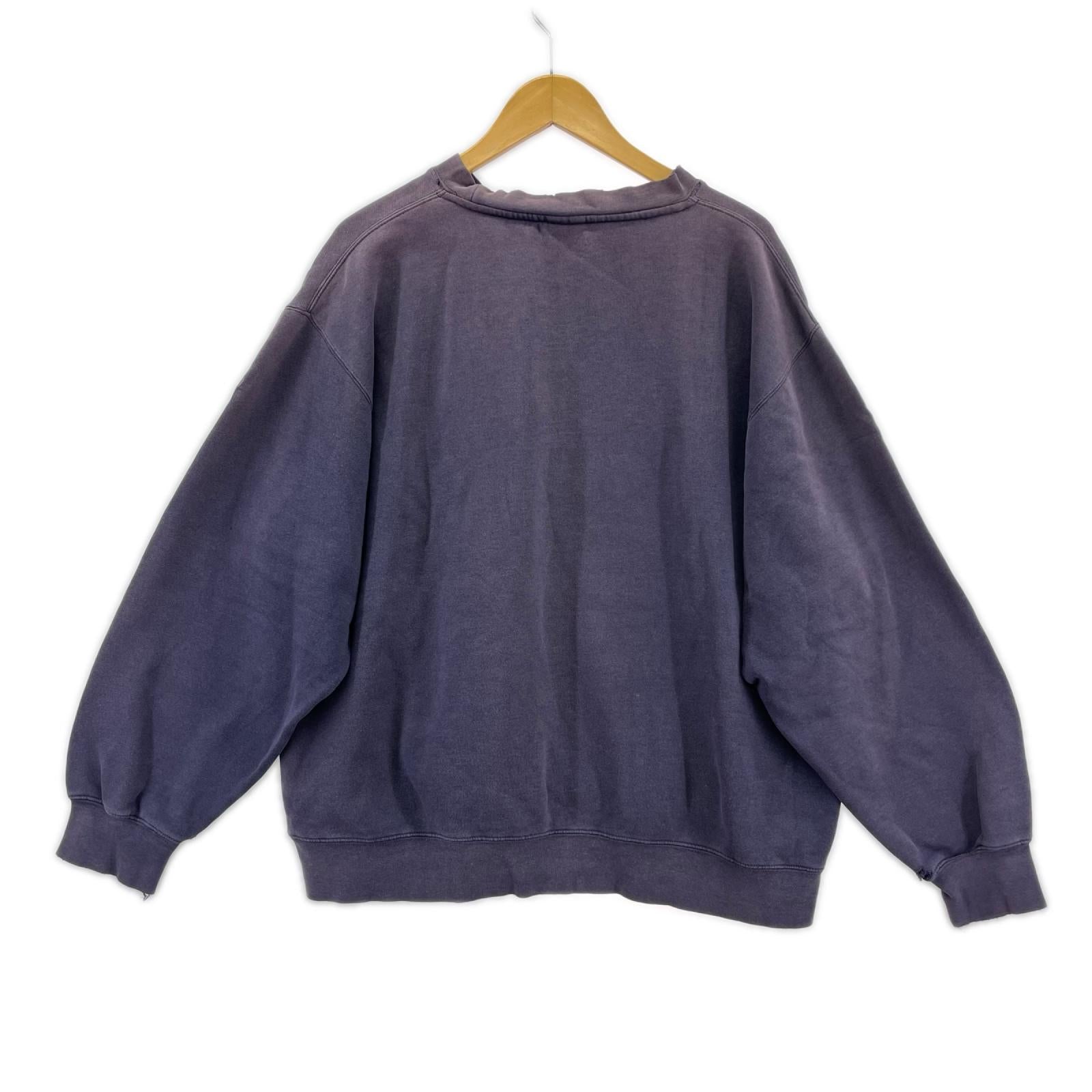 スウェット 90s ロゴ刺繍-L L ネイビー
