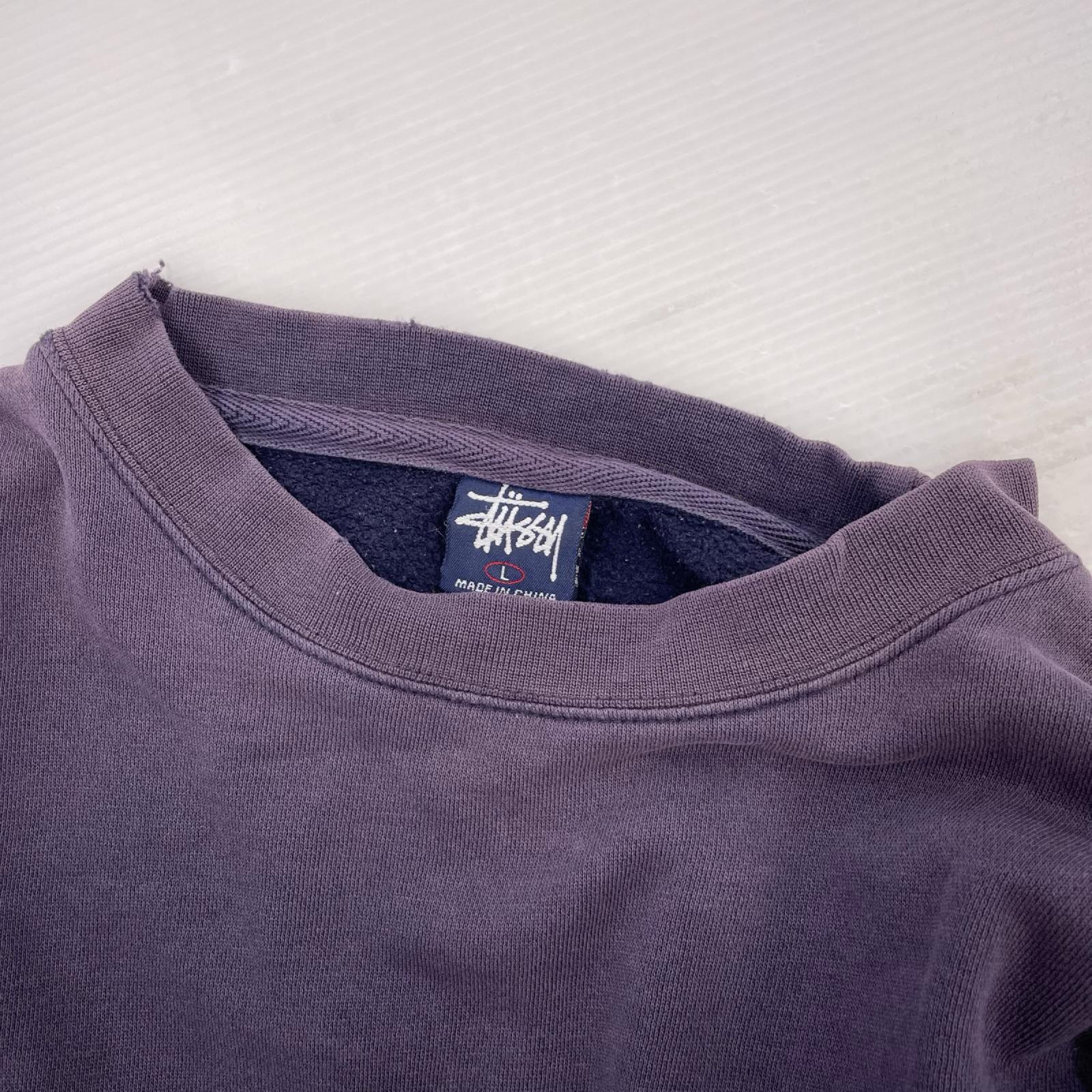 スウェット 90s ロゴ刺繍-L L ネイビー
