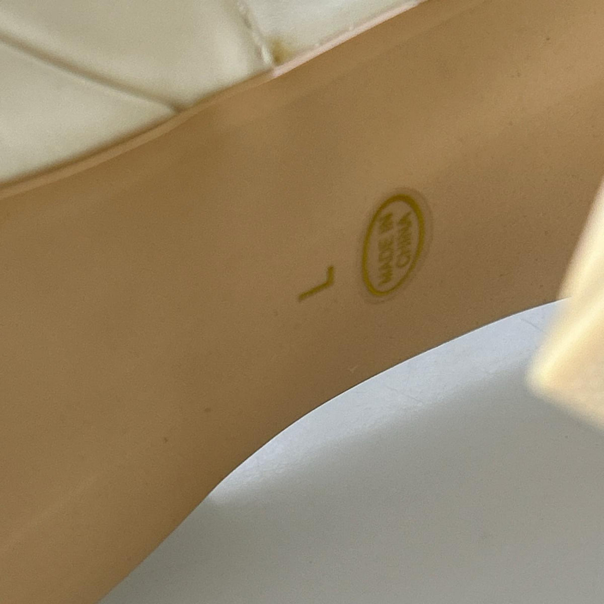 パンプス M me eme パールヒールパンプス L ホワイト