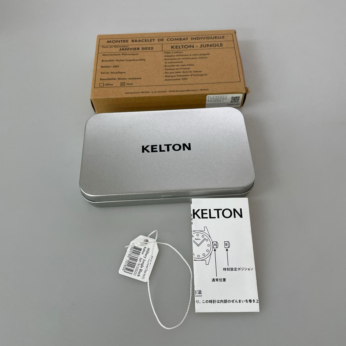 腕時計 KELTON 自動巻き ブラック
