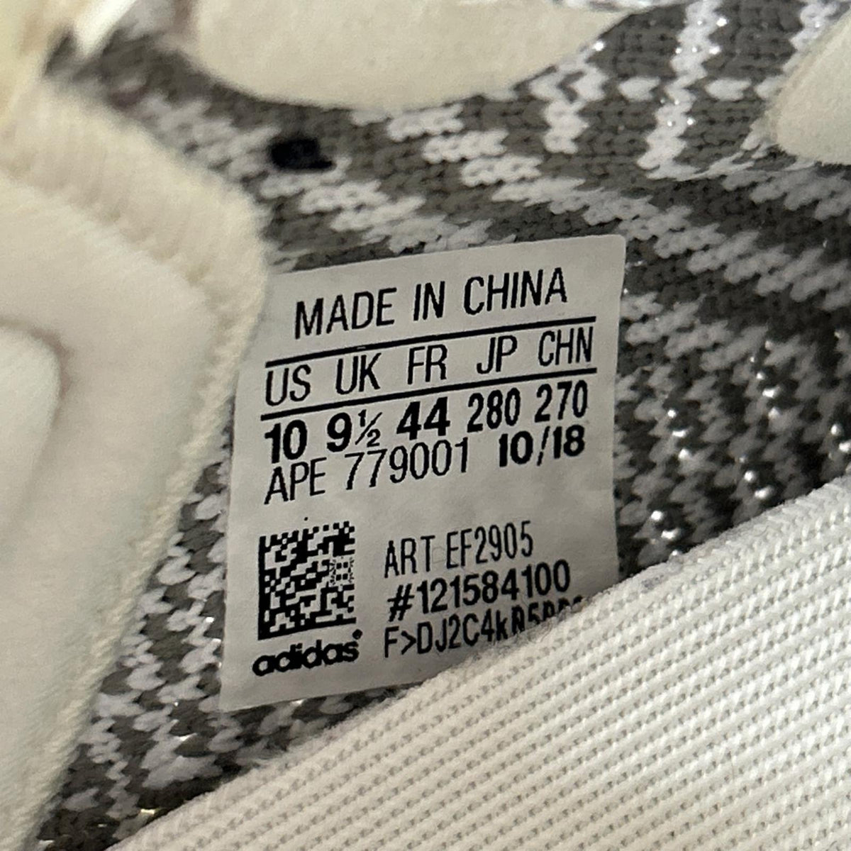 スニーカー YEEZY Boost 350V2 "Static" 28cm (US10 UK9 1/2 EU46) ホワイト
