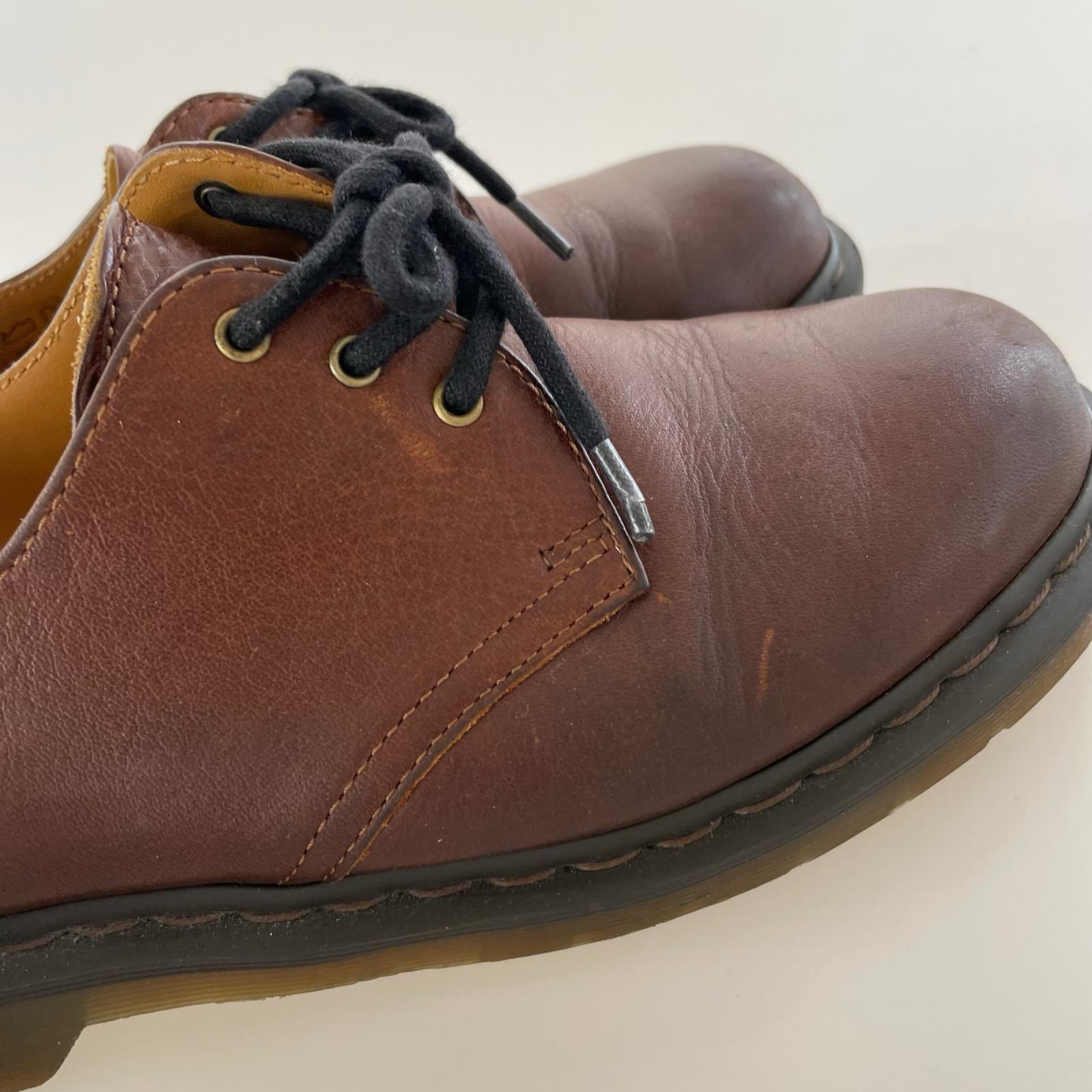 シューズ Dr.Martens 3ﾎｰﾙ ﾚｻﾞｰ 茶 AW004 (26) ブラウン