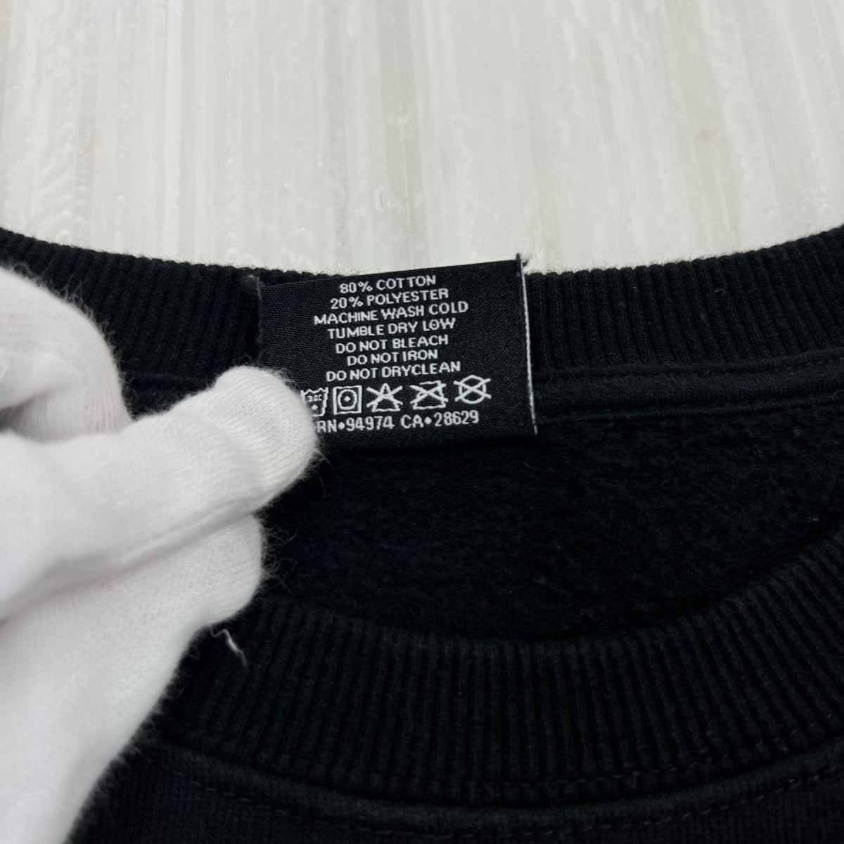スウェット Tackle Twill Applique Crew 黒 (XL) ブラック