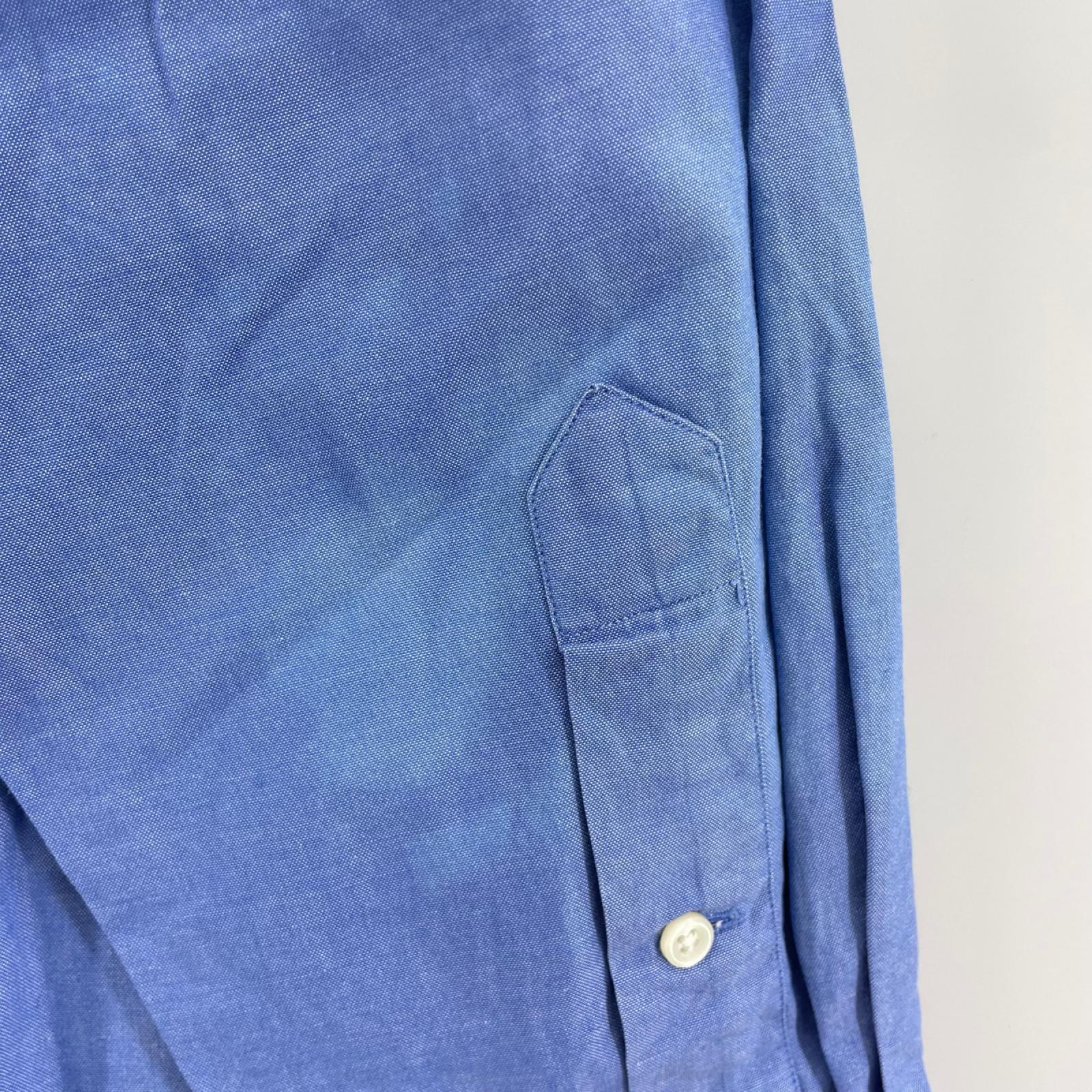 長袖シャツ 90s YARMOUTH 16-33 BLU