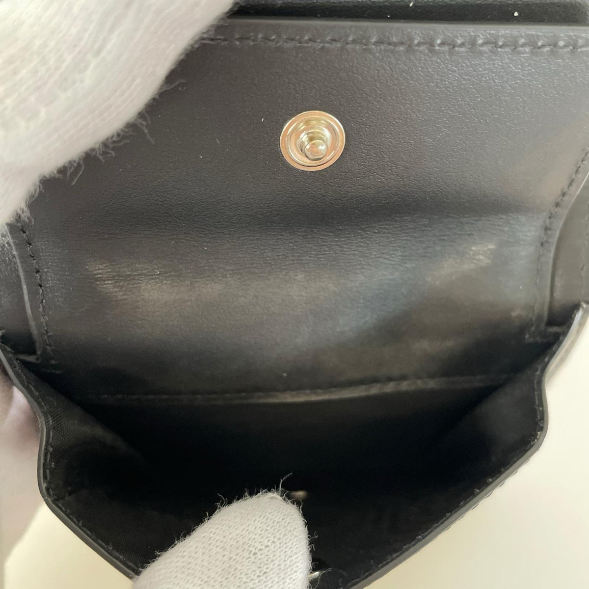 コンパクトウォレット 2つ折り財布 ブラック