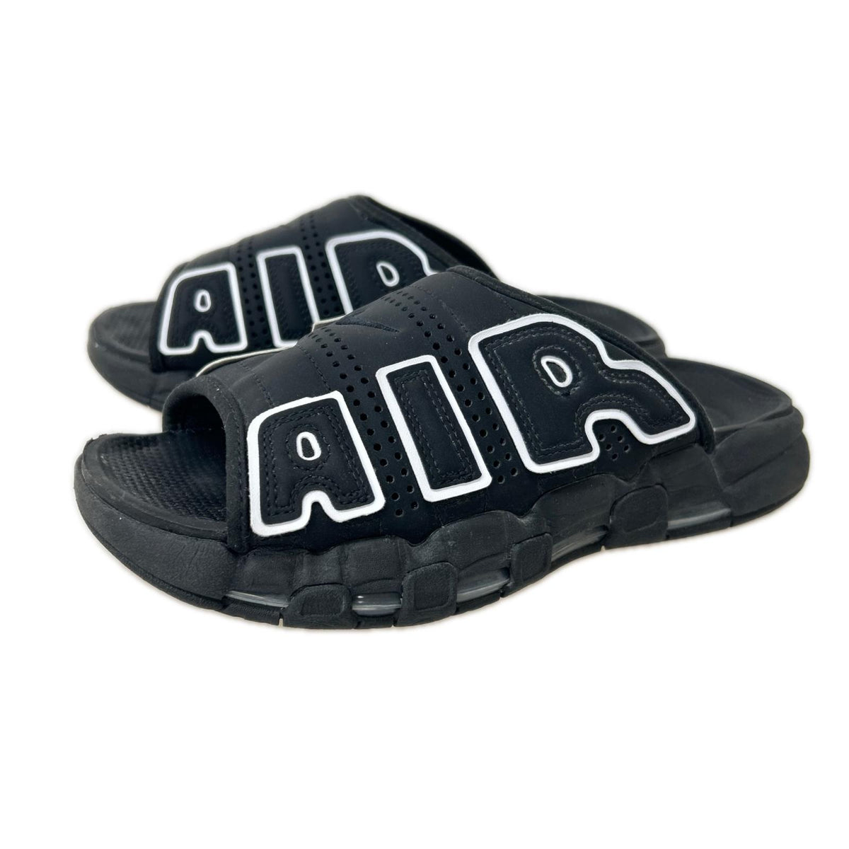 サンダル AIR MORE UPTEMPO SLIDE 黒 DV2132-001 27cm (US9 UK8 1/2 EU44) ブラック