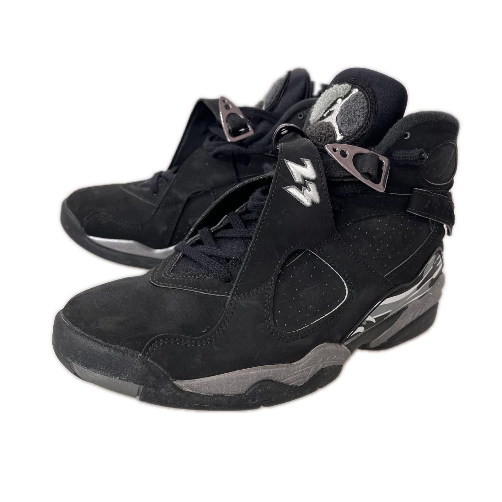スニーカー AIR JORDAN 8 RETRO CHROME 黒 (27㎝) 27cm (US9 UK8 1/2 EU44) ブラック