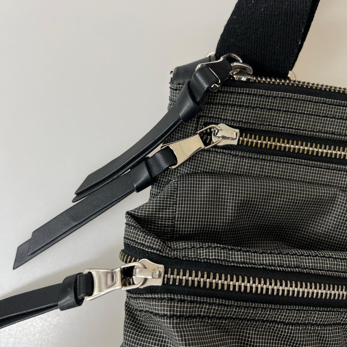 ショルダーバッグ 方眼チェック ショルダーバッグ GRY グレー