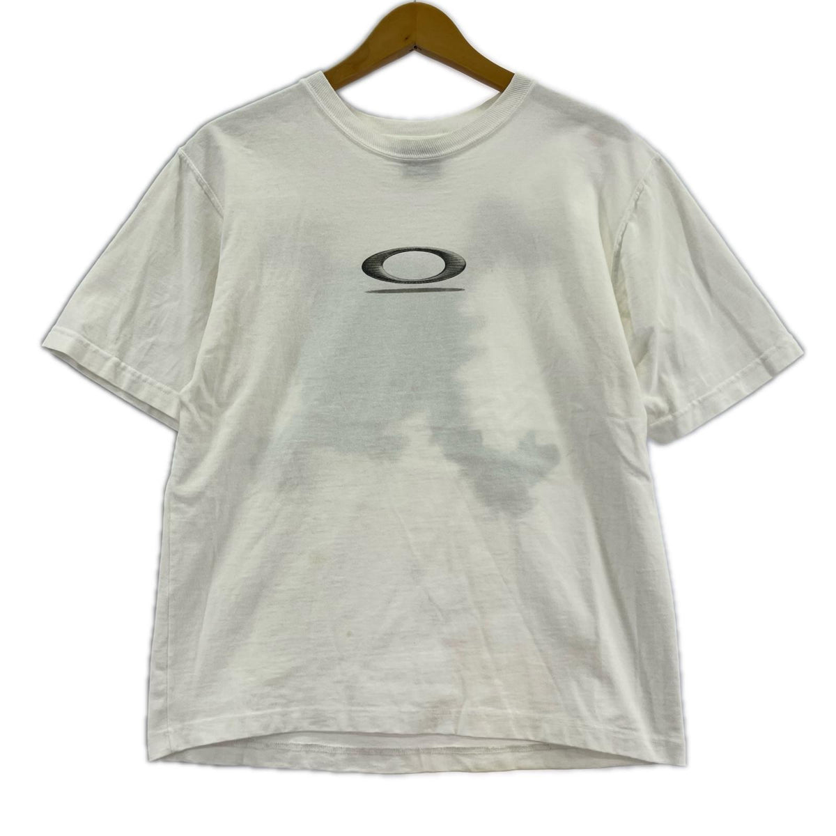 半袖Ｔシャツ OAKLEY USA製 SOFTWARE期 ﾊﾞｯｸｽｶﾙ 白 (S) S ホワイト
