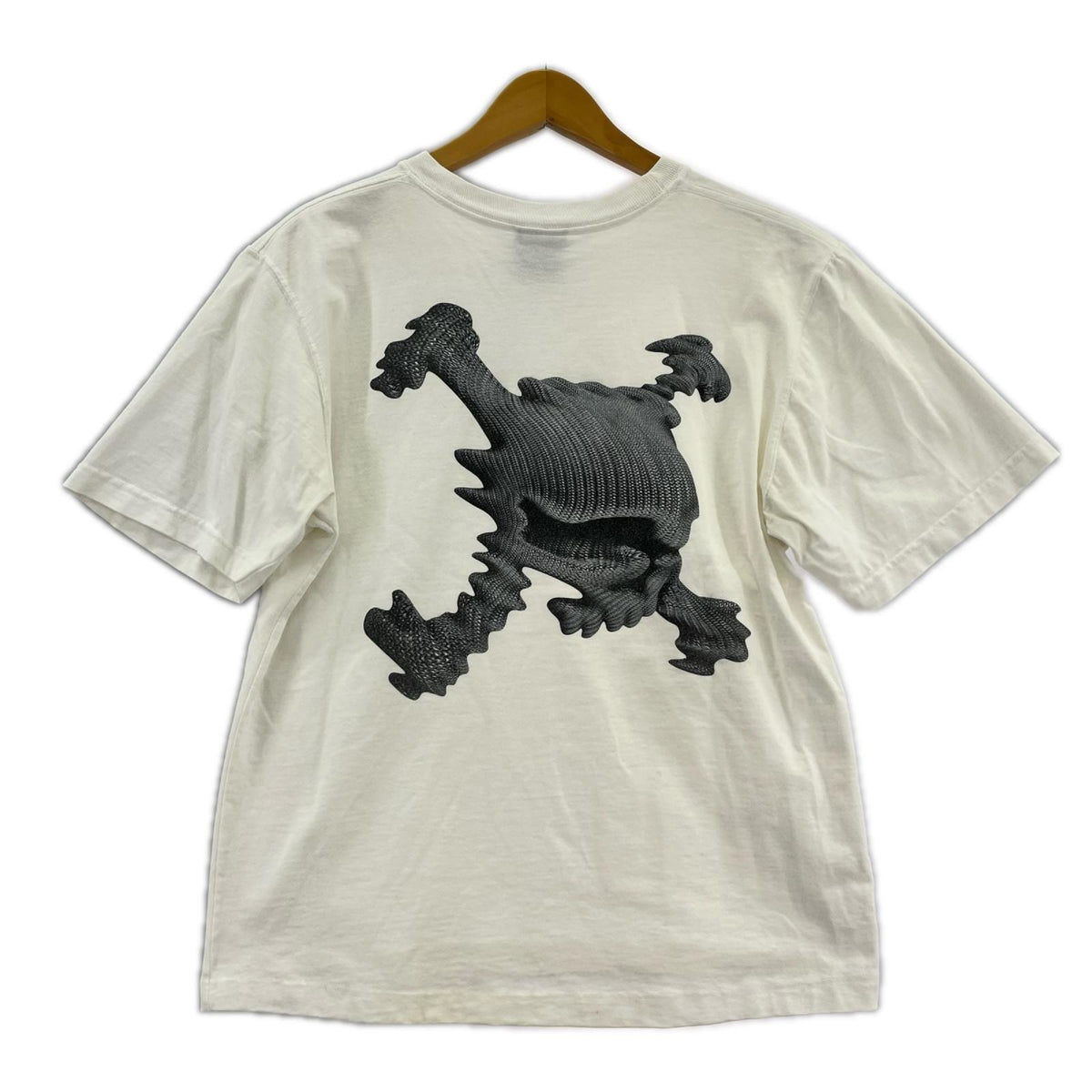 半袖Ｔシャツ OAKLEY USA製 SOFTWARE期 ﾊﾞｯｸｽｶﾙ 白 (S) S ホワイト