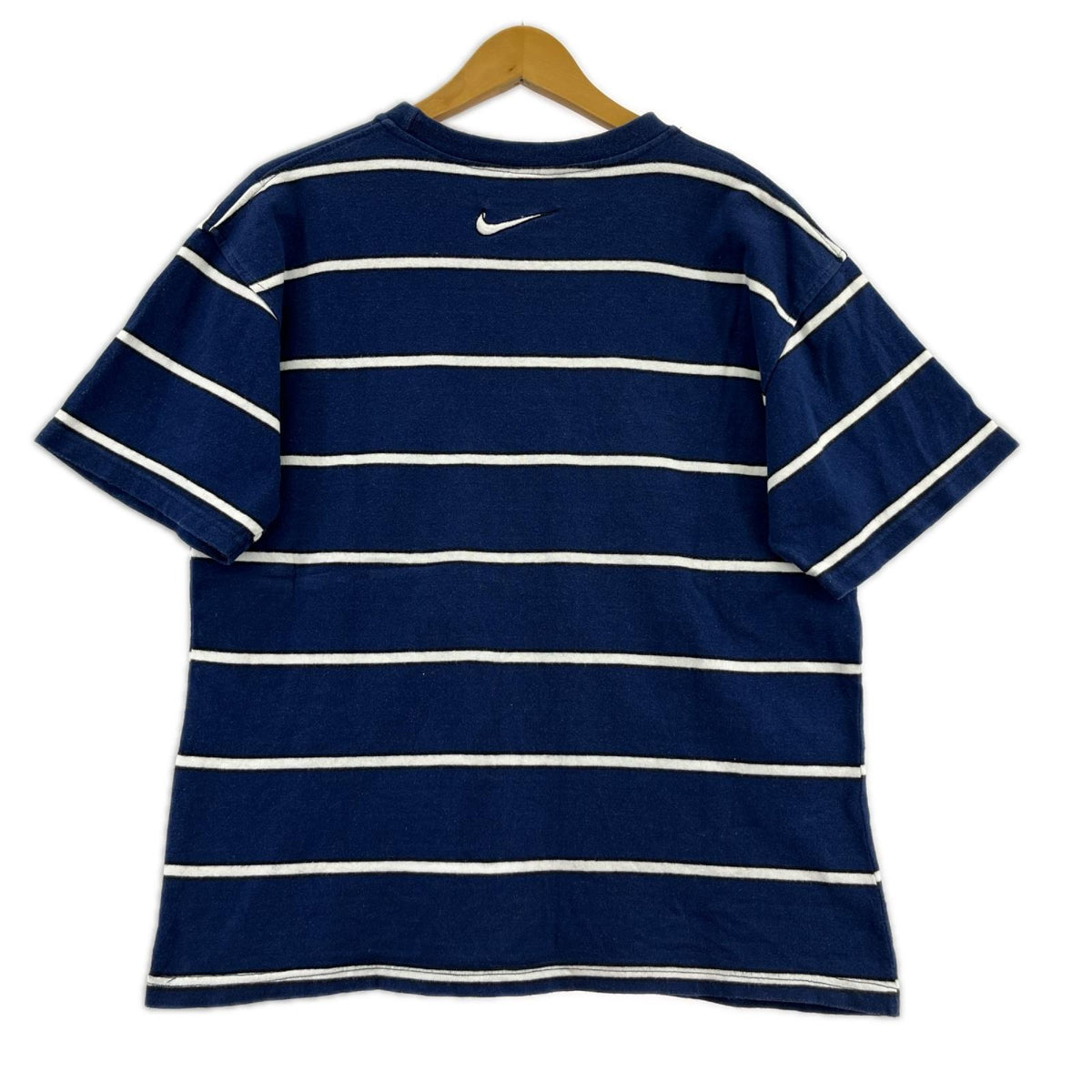 半袖Ｔシャツ NIKE ｾﾝﾀｰｽｳｫｯｼｭ ﾎﾞｰﾀﾞｰTee 紺 (M) M ネイビー