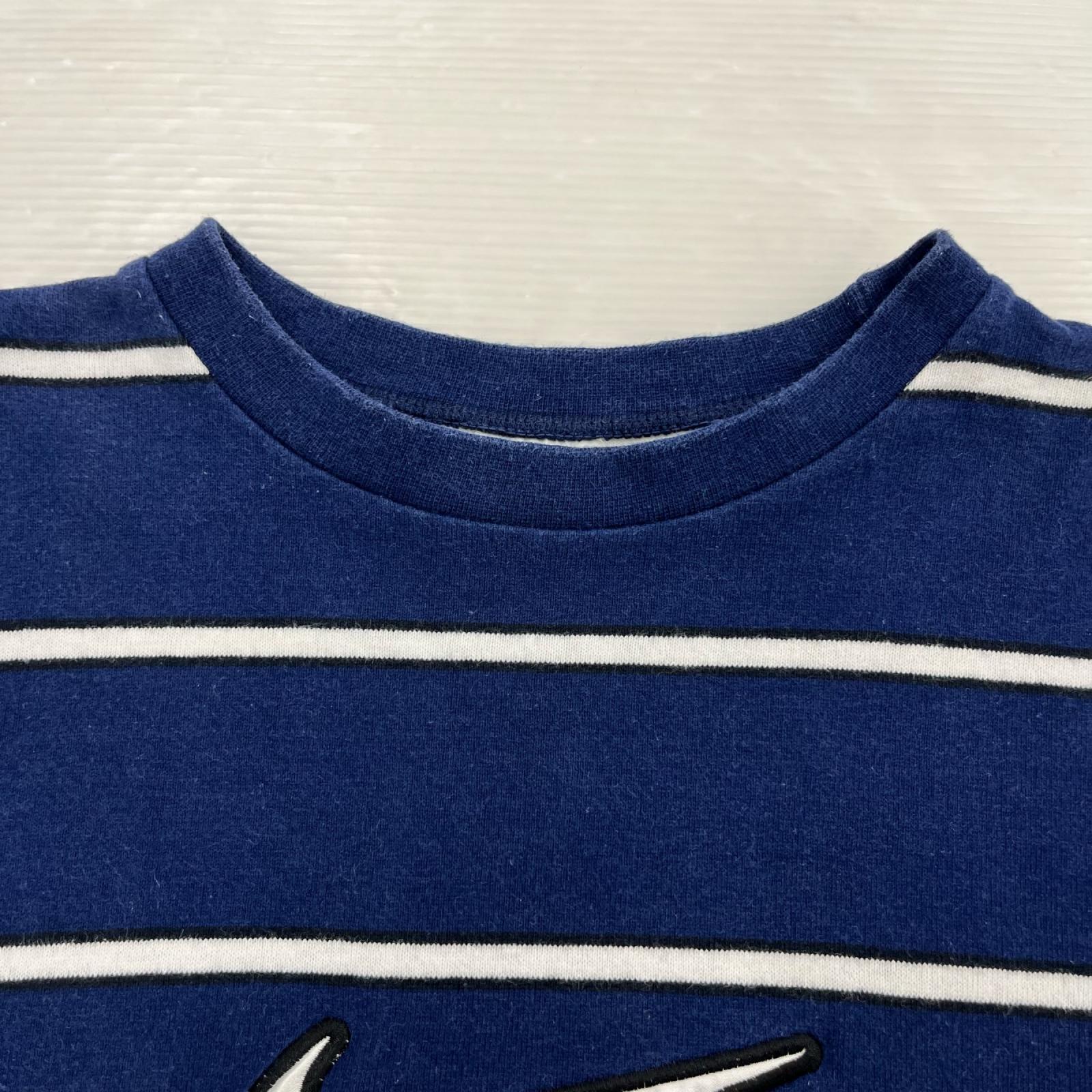 半袖Ｔシャツ NIKE ｾﾝﾀｰｽｳｫｯｼｭ ﾎﾞｰﾀﾞｰTee 紺 (M) M ネイビー