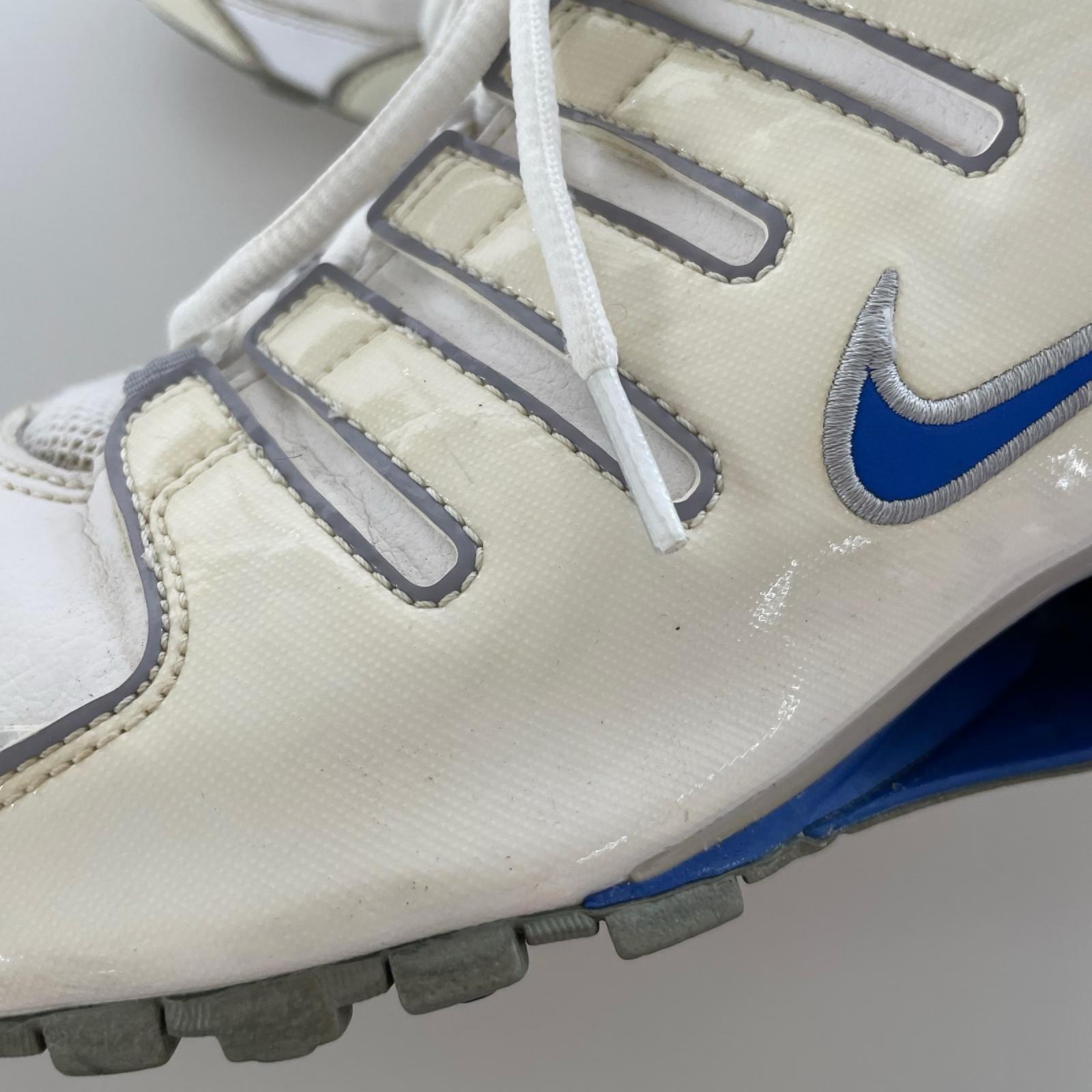 スニーカー Nike Shox NZ 378341-140 白×青 (28) 28cm (US10 UK9 1/2 EU46) ホワイト