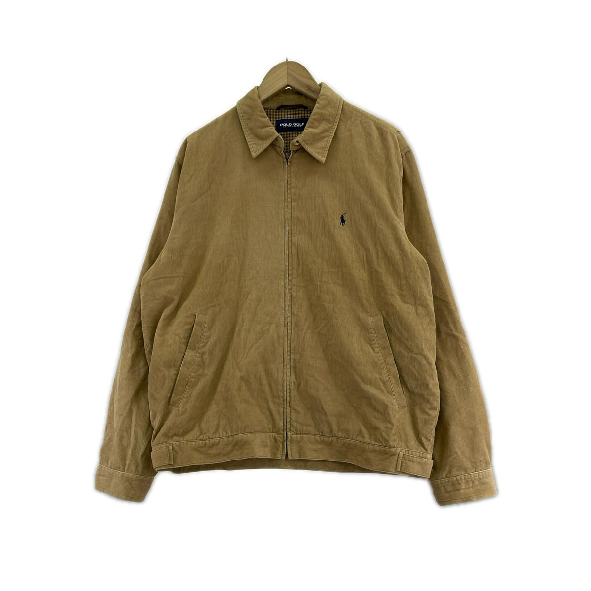 ジャケット POLO GOLF ｺｰﾃﾞｭﾛｲﾊﾘﾝﾄﾝｼﾞｬｹｯﾄ 茶 (L) L ベージュ