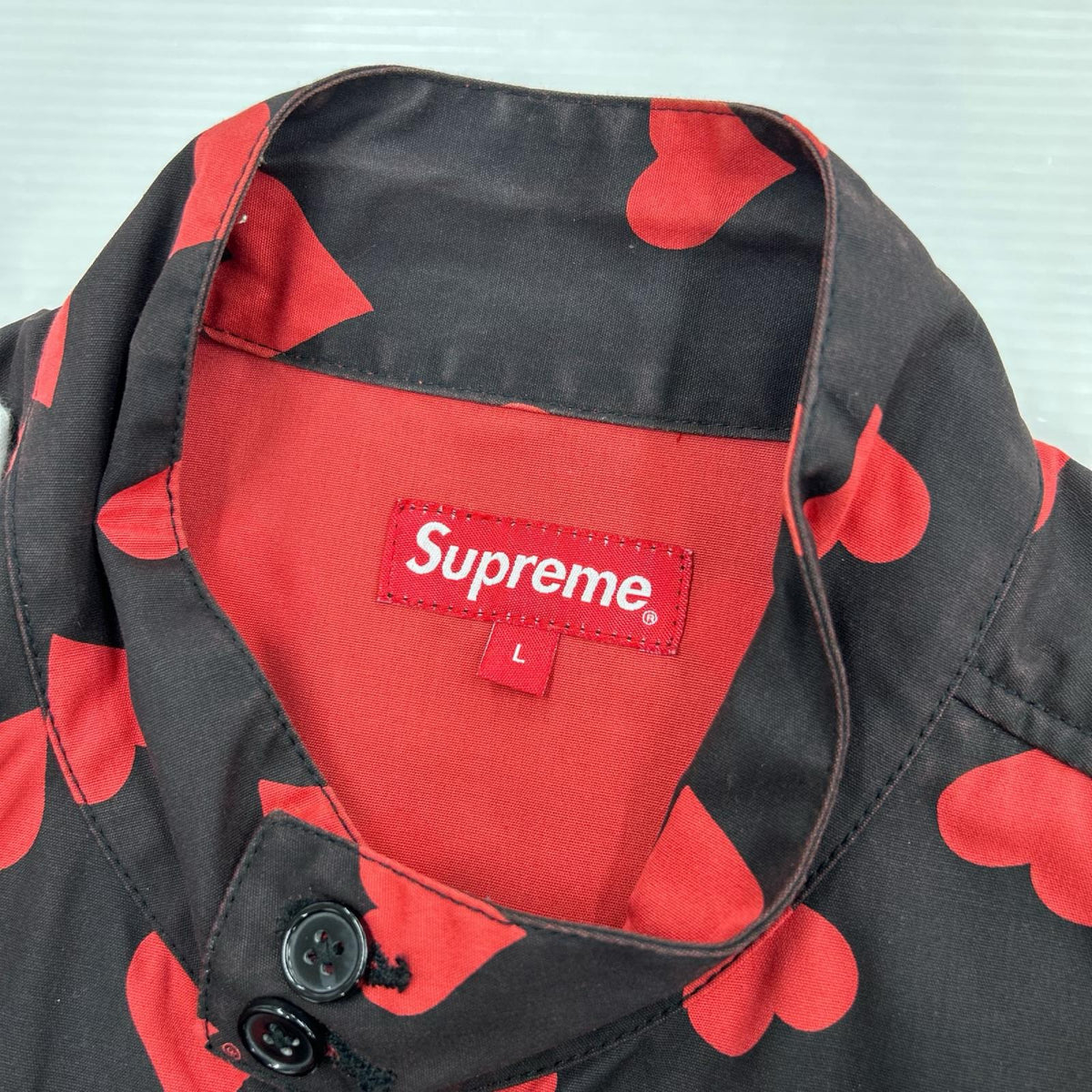 ジャケット 17SS Hearts Harrington Jacket L ブラック