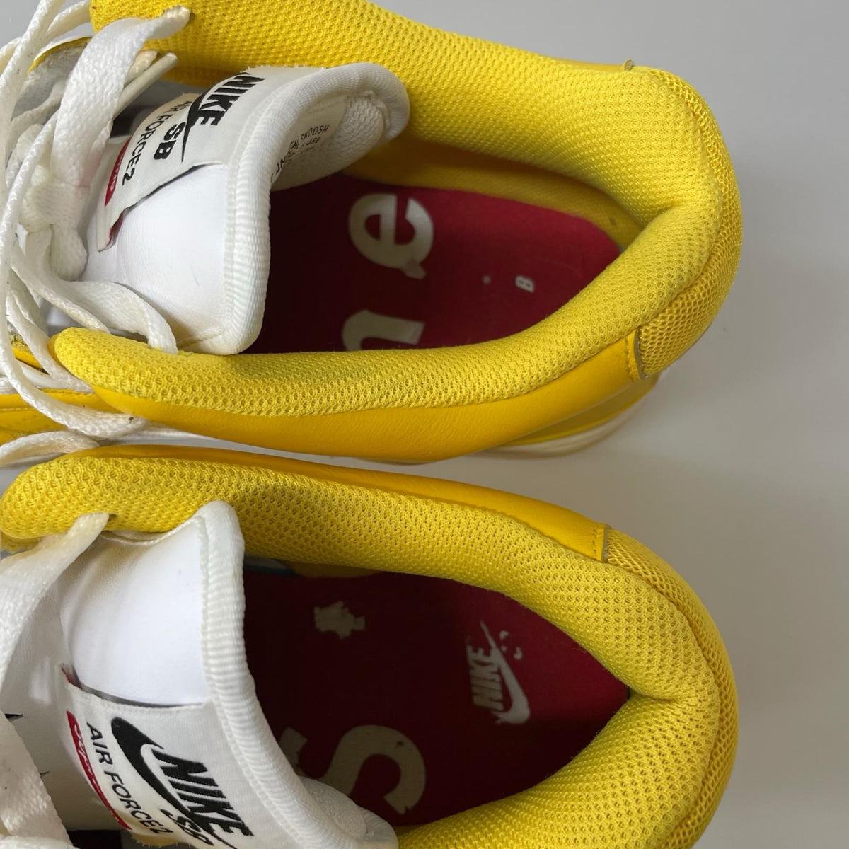 スニーカー SB ×SUPREME AIR FORCE 2 27.5cm (US9 1/2 UK9 EU45) イエロー
