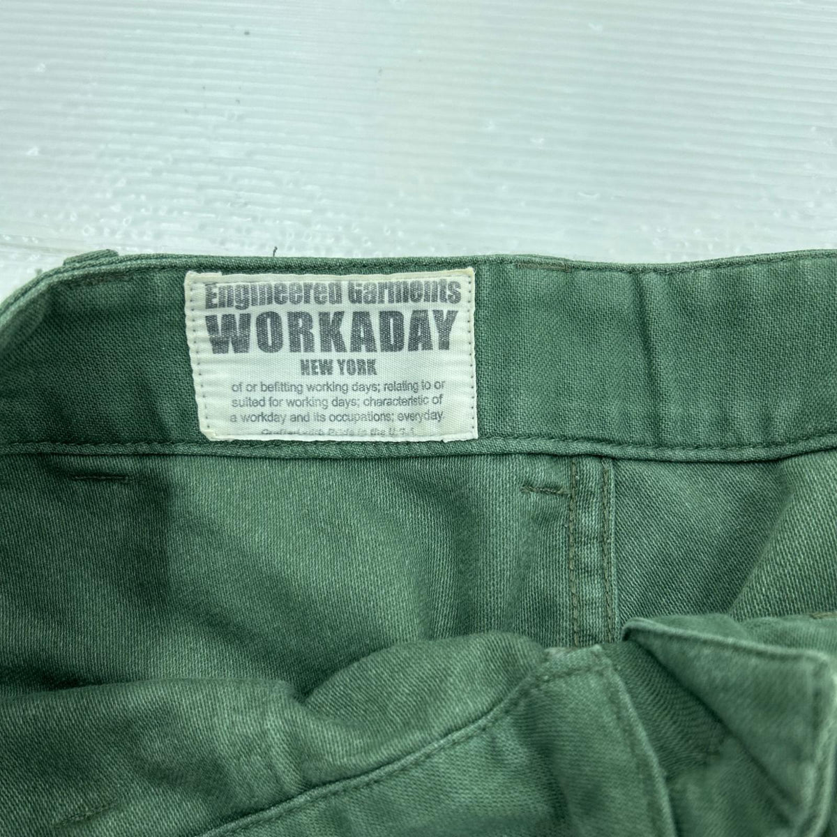 パンツ WORKADAY ﾌｧﾃｨｰｸﾞﾊﾟﾝﾂ S