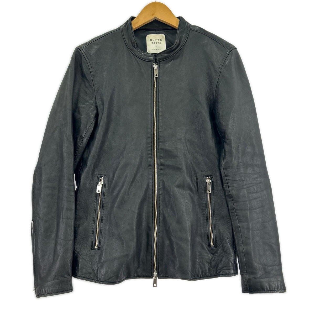レザージャケット ｼﾝｸﾞﾙﾗｲﾀﾞｰｽ BLK 1 1 ブラック