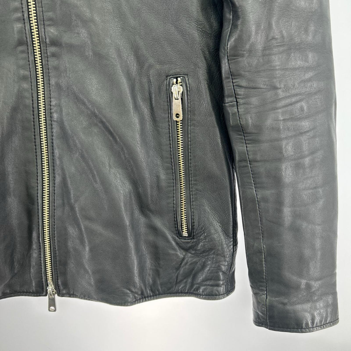 レザージャケット ｼﾝｸﾞﾙﾗｲﾀﾞｰｽ BLK 1 1 ブラック