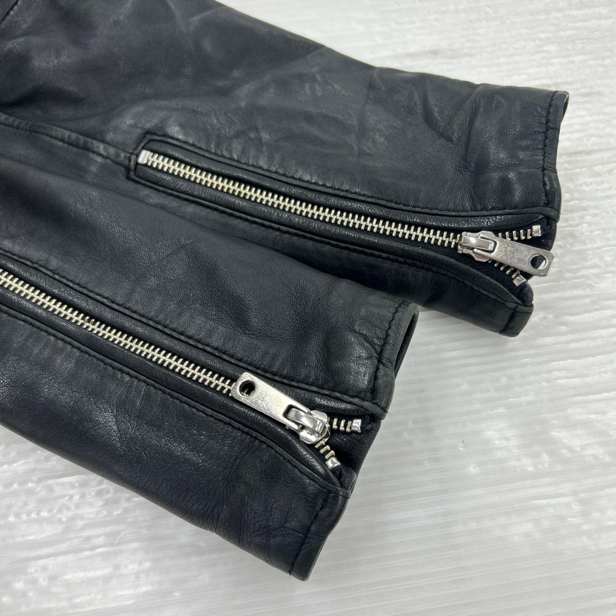 レザージャケット ｼﾝｸﾞﾙﾗｲﾀﾞｰｽ BLK 1 1 ブラック