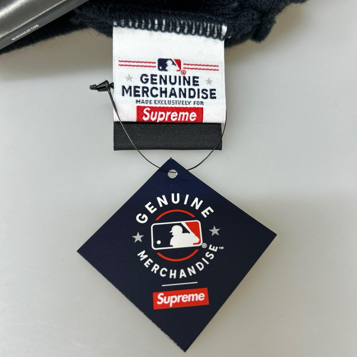 ニットキャップ 21AW New York Yankees Box Logo BEANIE ブラック