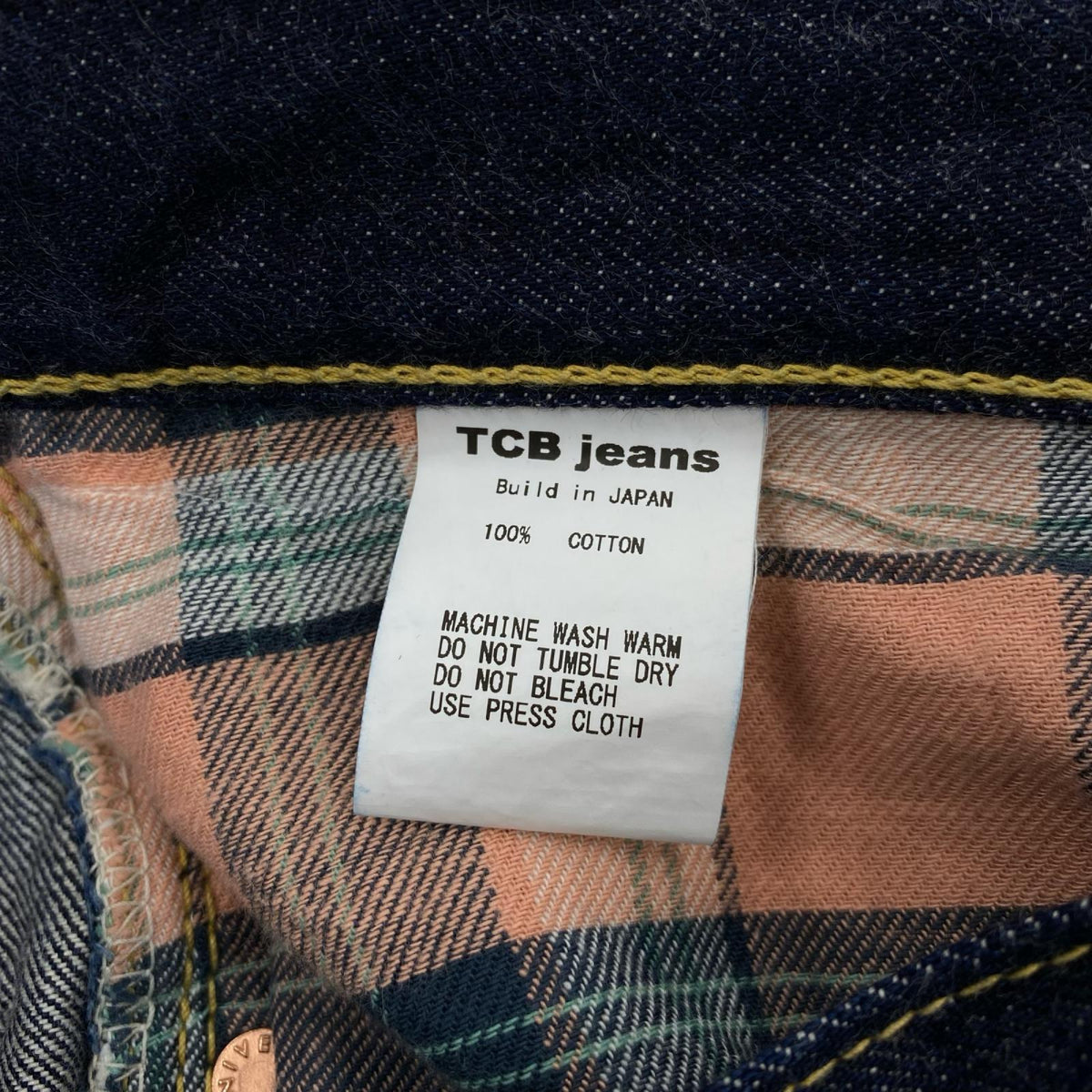 デニムパンツ TCB Jeans ﾎﾞﾀﾝﾌﾗｲ W30 31 ネイビー