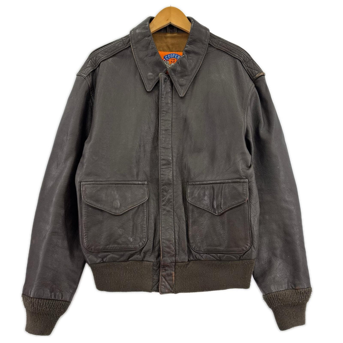 レザージャケット COOPER A-2 ｺﾞｰﾄｽｷﾝ (38) 38 ブラウン