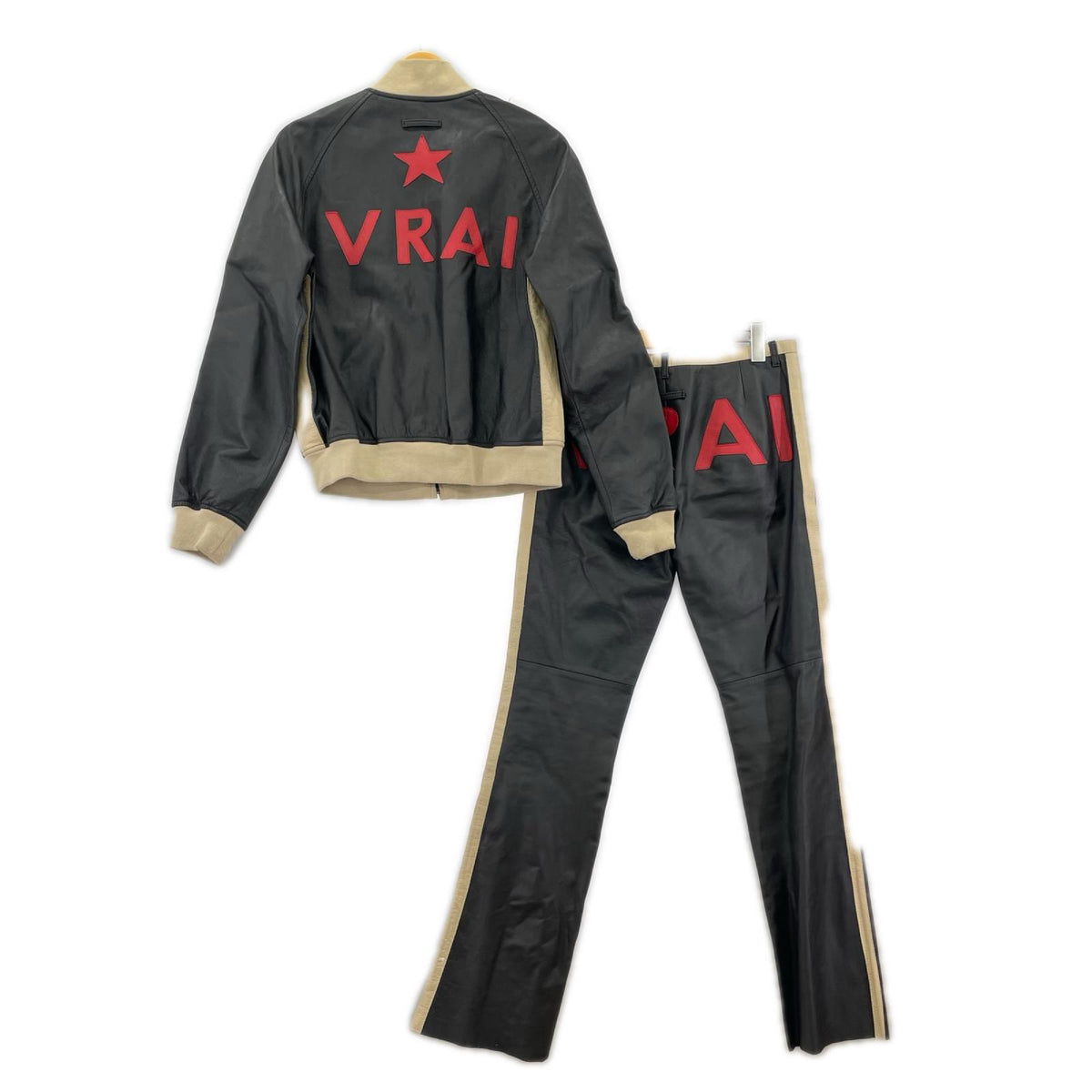レザージャケット JEAN-PAUL GAULTIER レザーセットアップ ブラック
